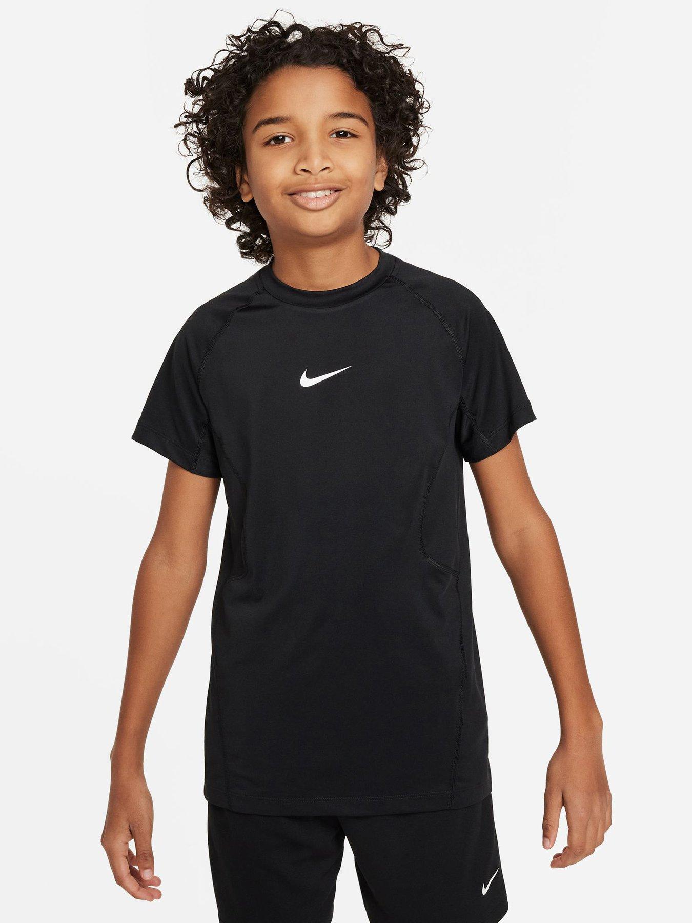Nike Junior Boys Pro Dri-FIT T-Shirt - Black