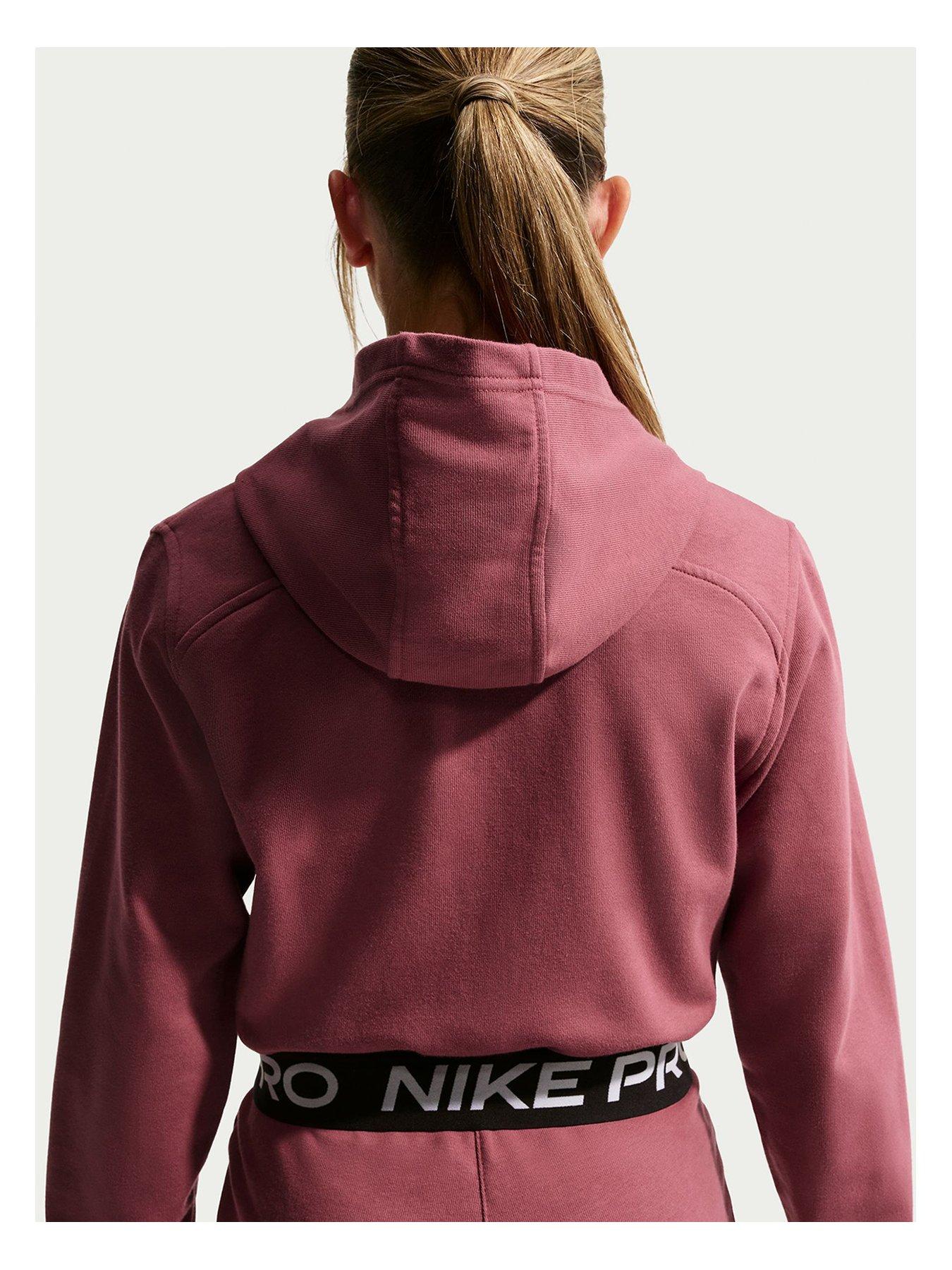 Image 2 of 5 of Nike Older Girls Training Dri-FIT Full-Zip Hoodie - Pink