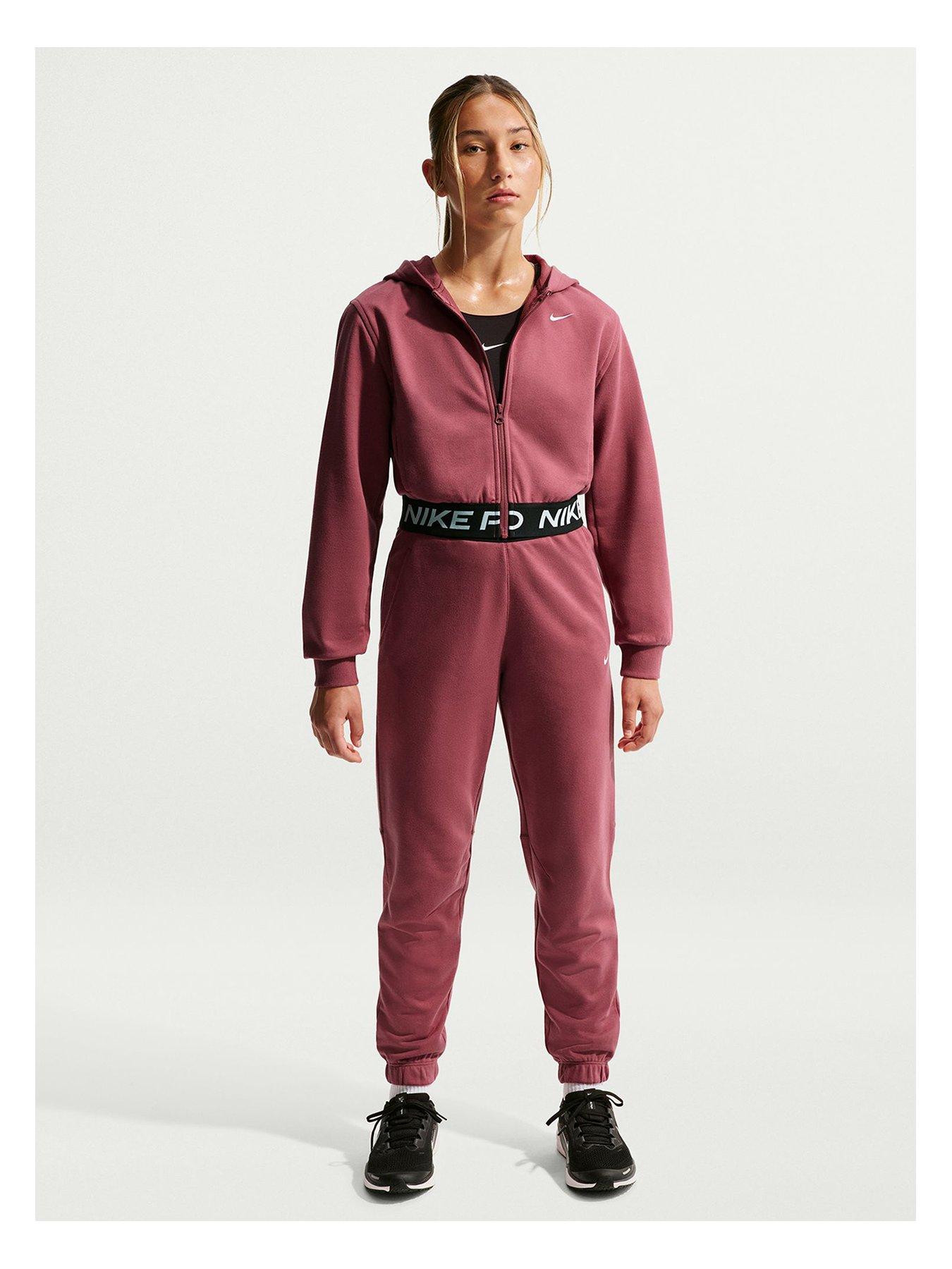 Image 3 of 5 of Nike Older Girls Training Dri-FIT Full-Zip Hoodie - Pink