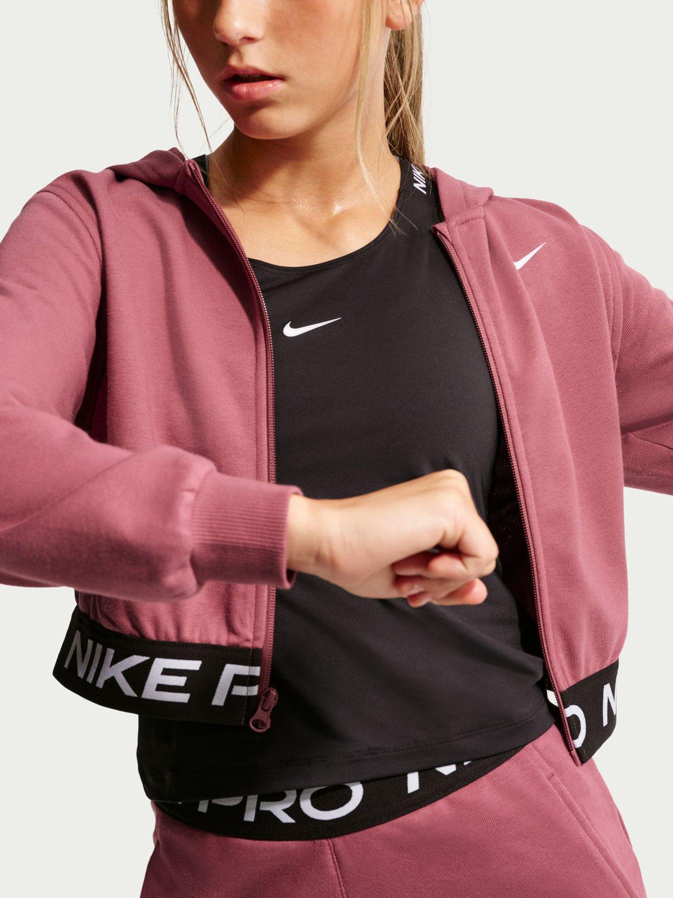 Image 5 of 5 of Nike Older Girls Training Dri-FIT Full-Zip Hoodie - Pink