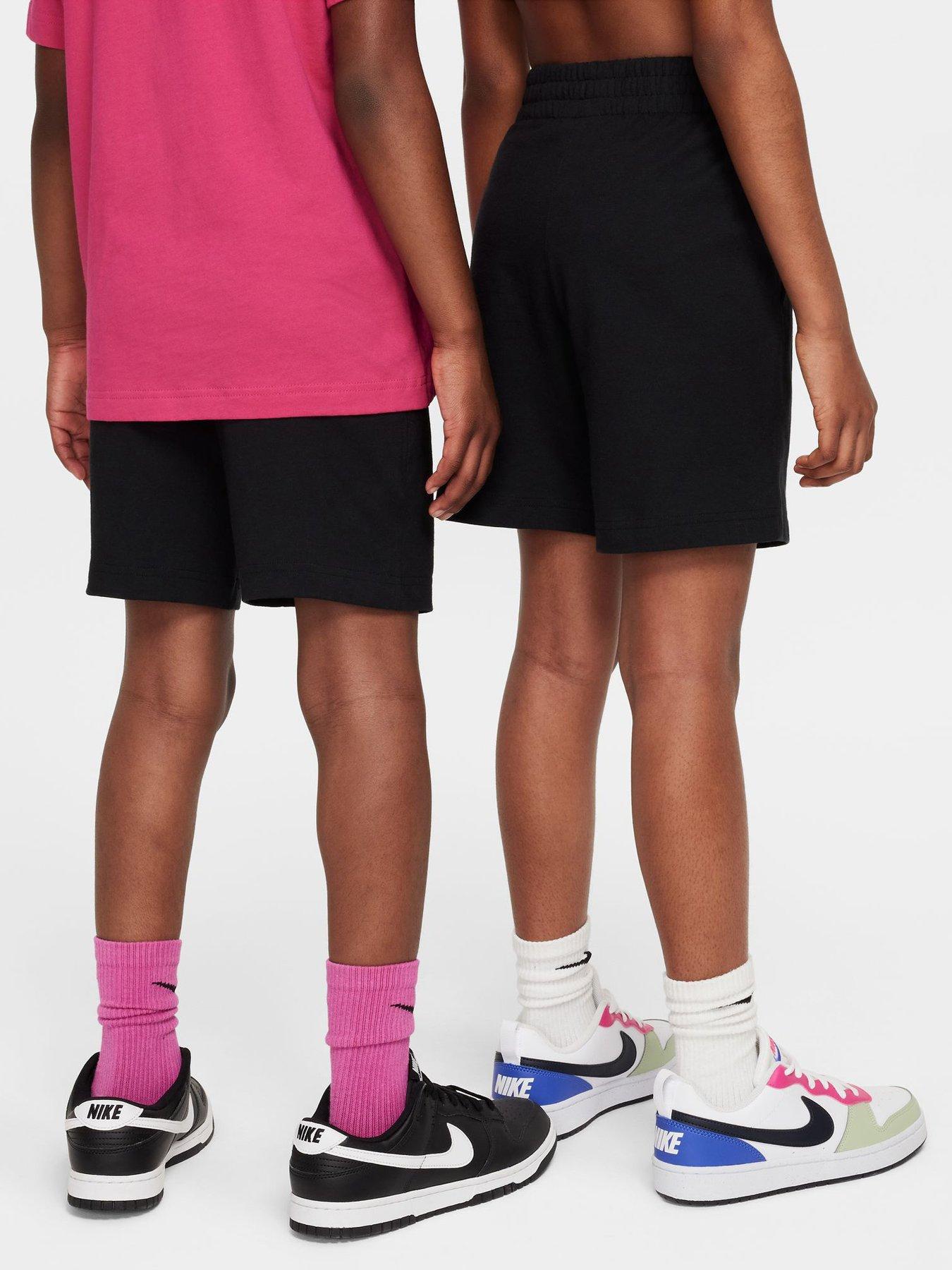 Image 2 of 6 of Nike Junior Boys Sportswear Club Knit Sweat Shorts - Black