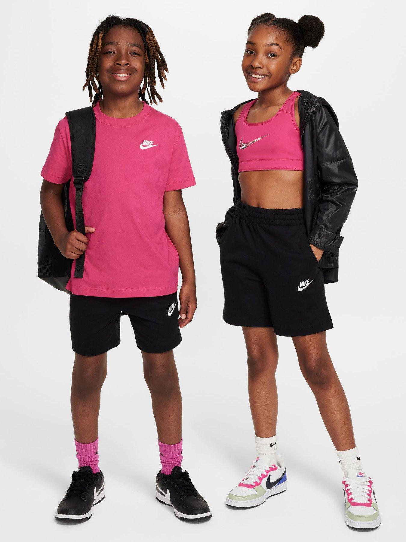 Image 3 of 6 of Nike Junior Boys Sportswear Club Knit Sweat Shorts - Black