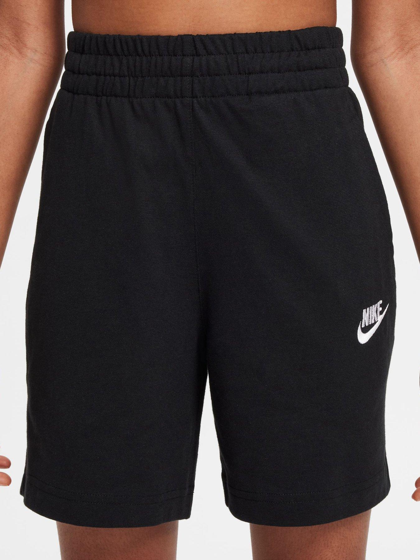 Image 4 of 6 of Nike Junior Boys Sportswear Club Knit Sweat Shorts - Black