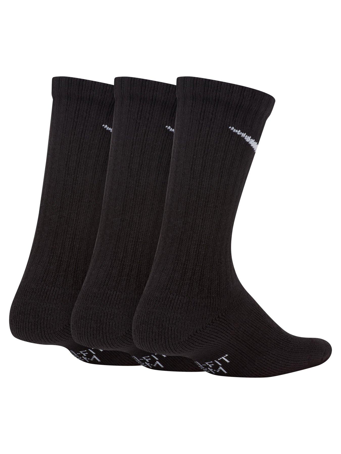 Image 2 of 5 of Nike Kids Everyday Cushioned Crew Socks (3 Pairs) - Black