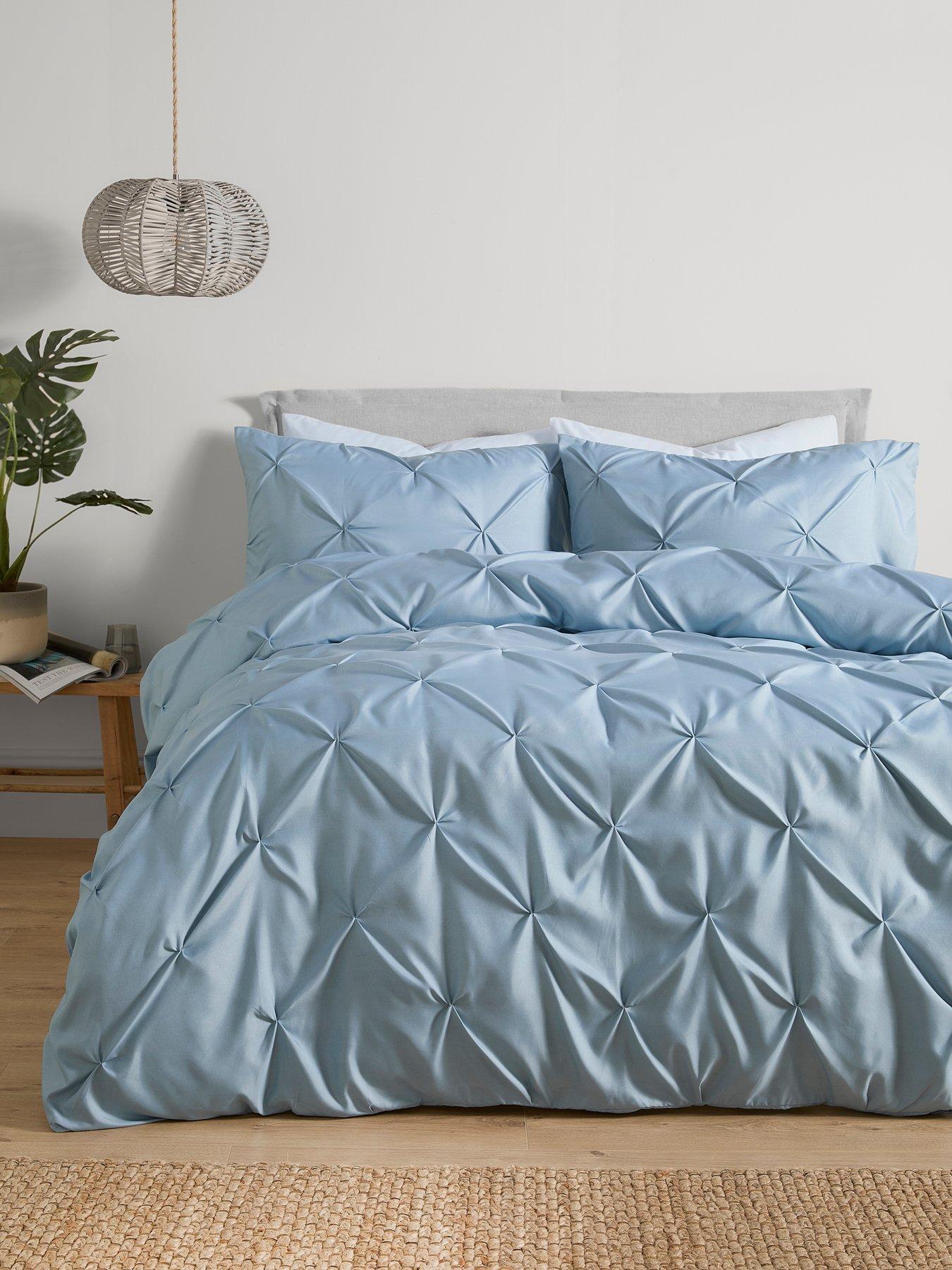 Serene Lara Duvet Cover Set In Blue