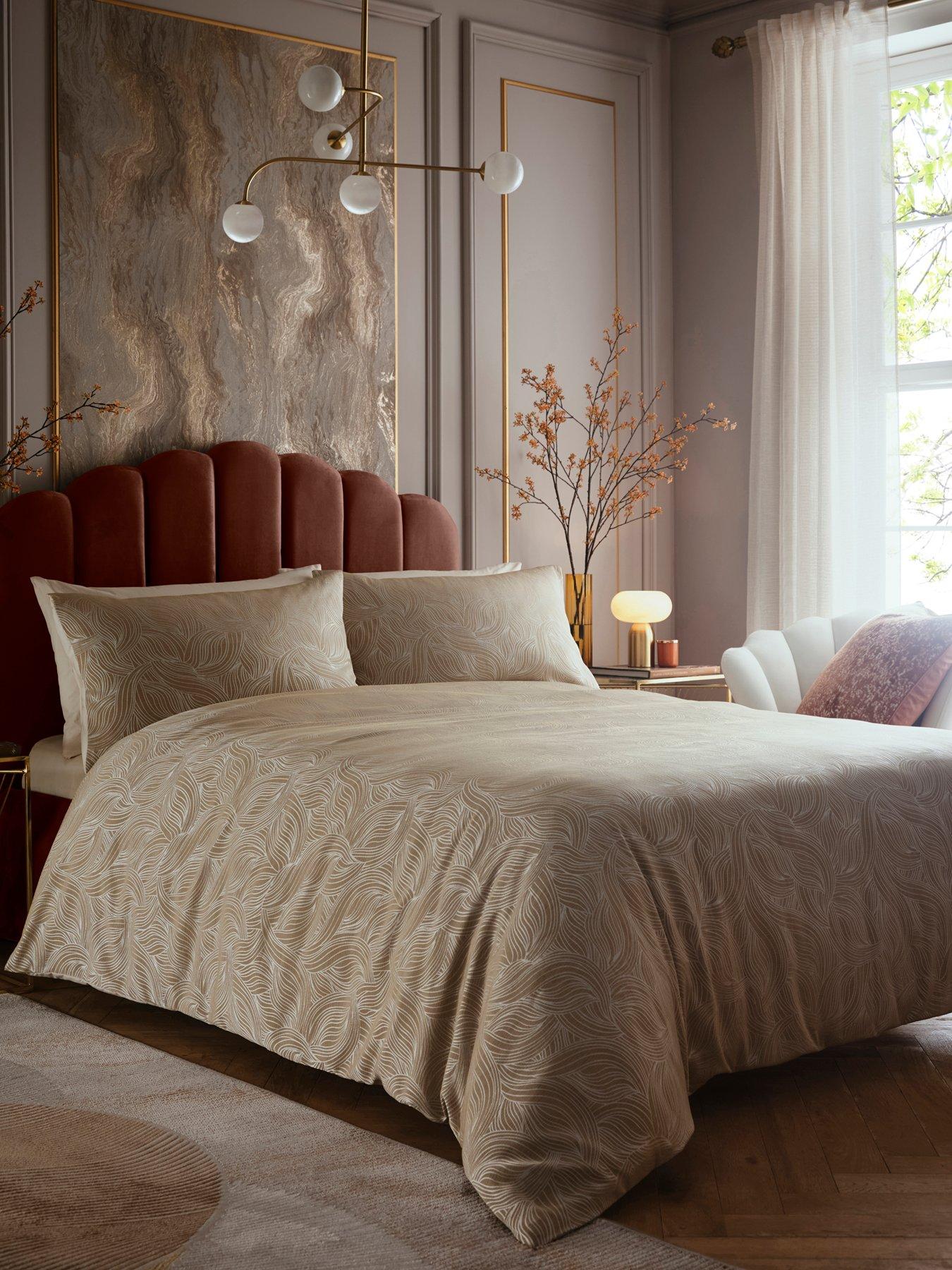Image 1 of 5 of Laurence Llewelyn-Bowen Venus Grace Duvet Cover Set in Natural