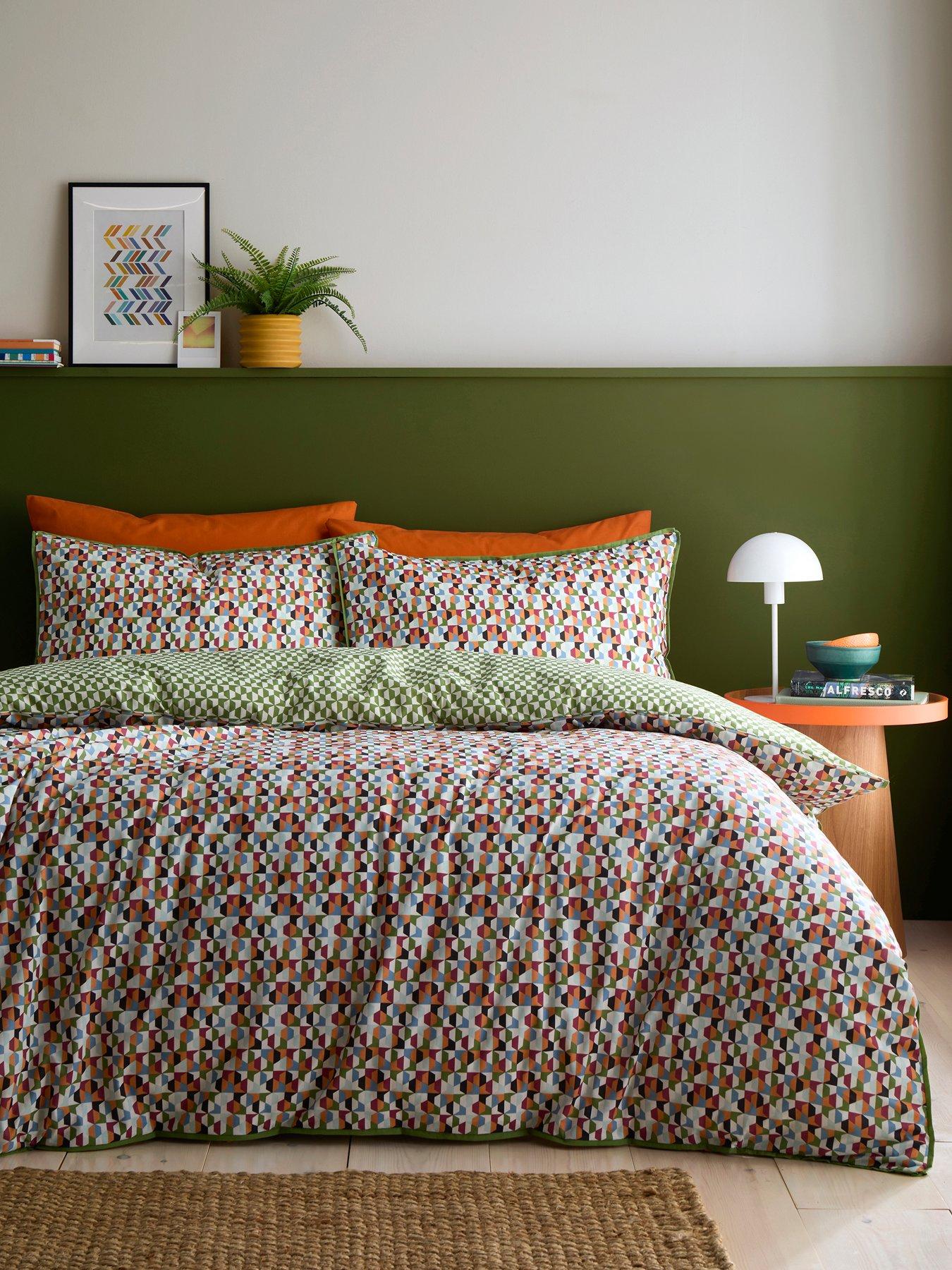 Appletree Star Geo Duvet Cover Set In Natural Single