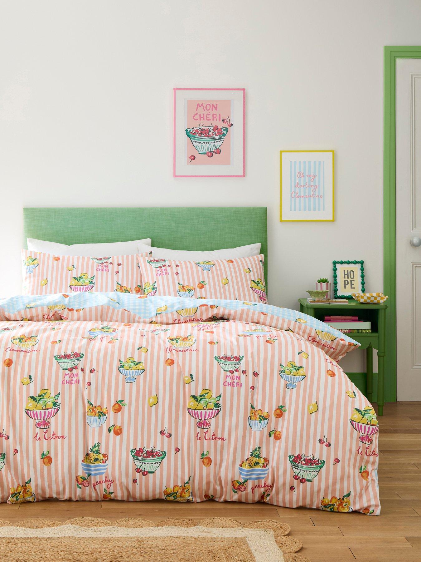 Fusion: Summer Fruits Duvet Cover Set In Multi King