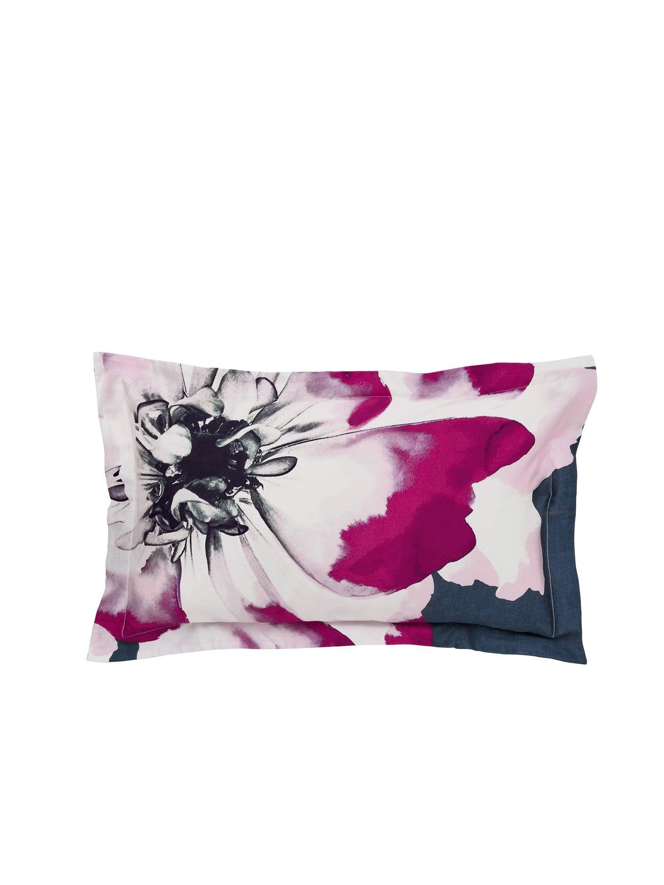 Image 5 of 6 of Ted Baker Inky Bloom Cover Set 100% Cotton Navy