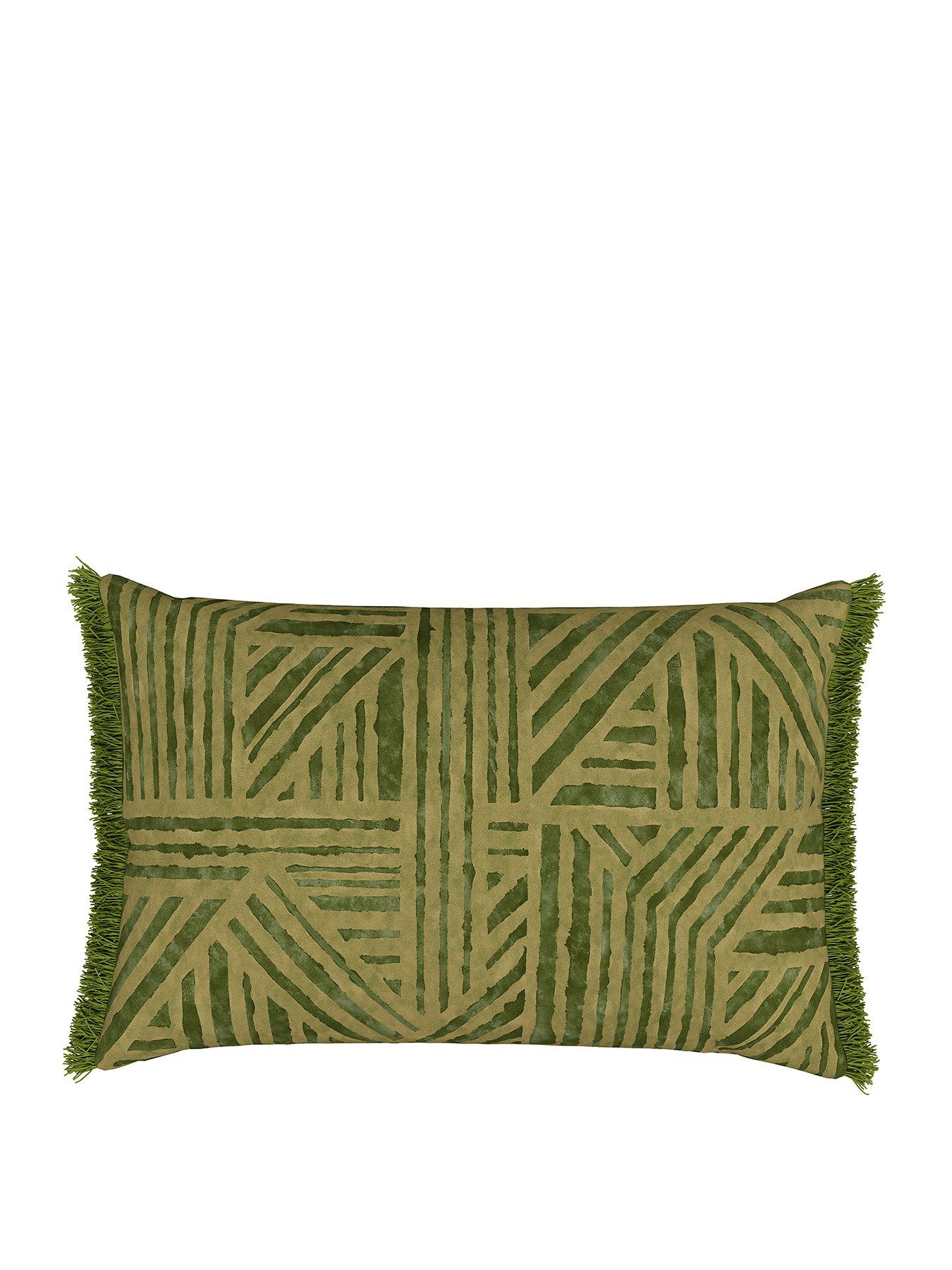 Image 2 of 4 of Harlequin Crater Cushion 60X40cm Jade