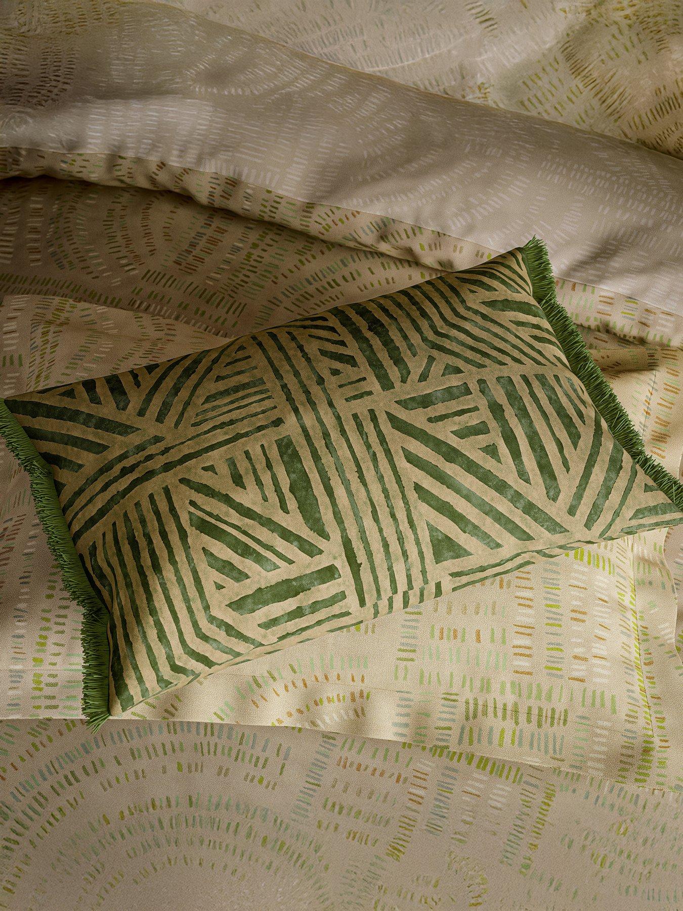 Image 3 of 4 of Harlequin Crater Cushion 60X40cm Jade