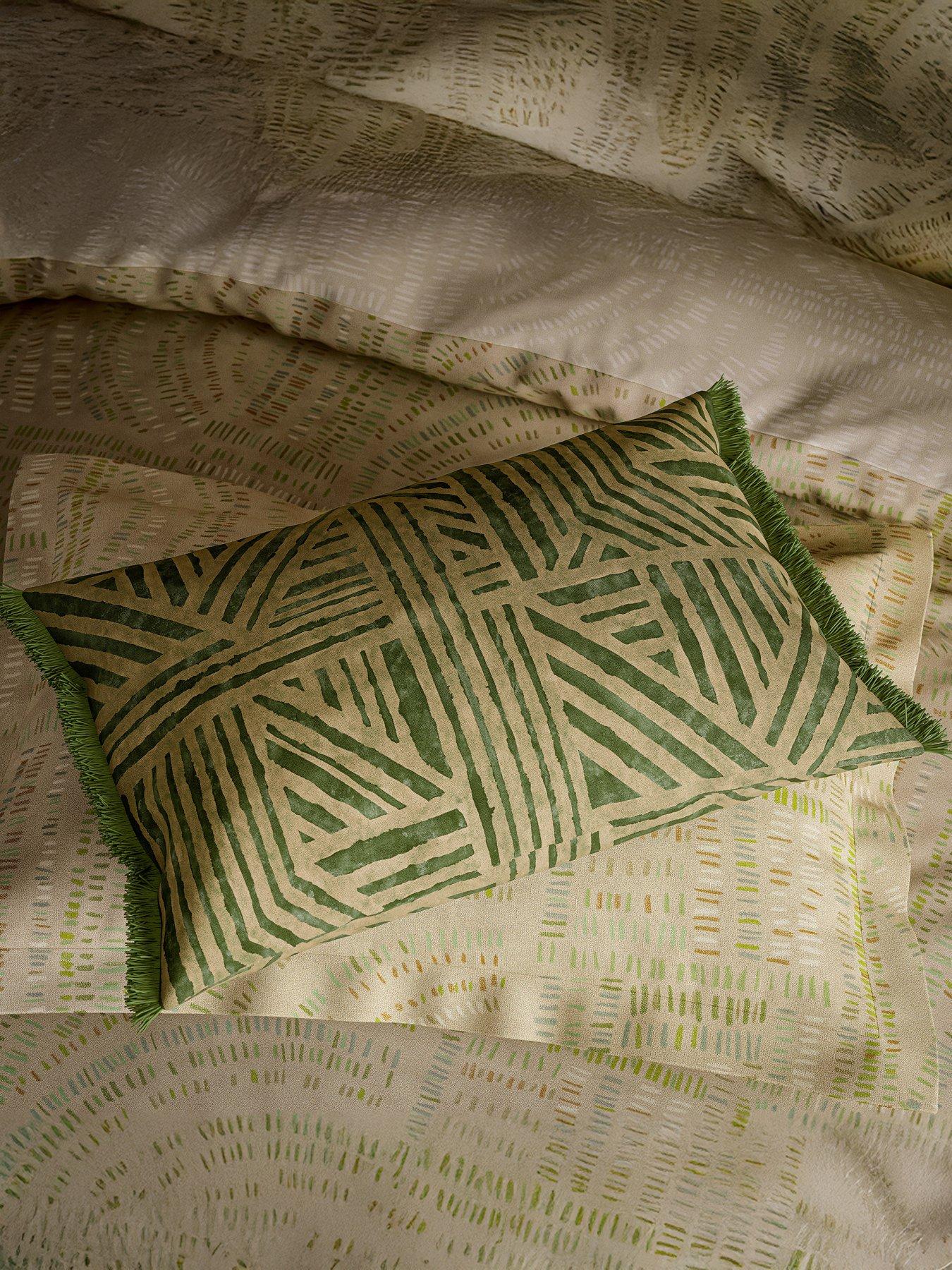 Image 4 of 4 of Harlequin Crater Cushion 60X40cm Jade
