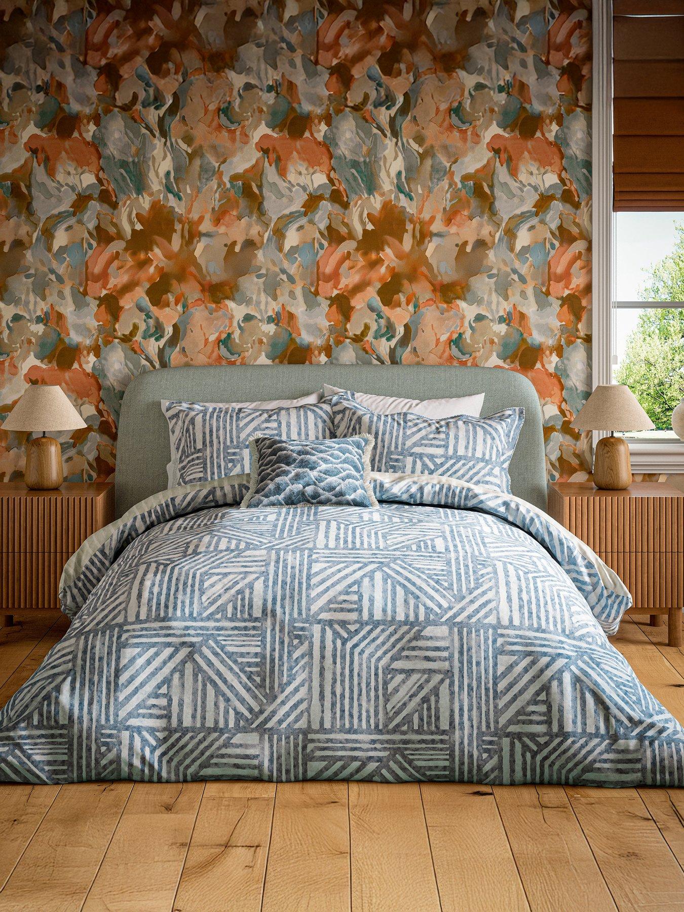 Harlequin Crater Duvet Cover Set Sapphire