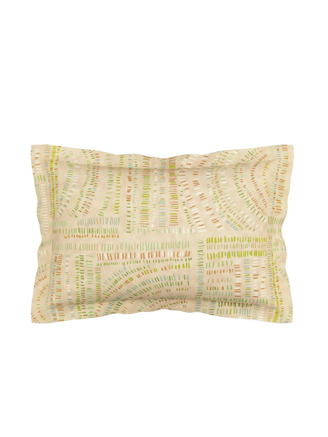 Image 3 of 5 of Harlequin Frescoes Cover Set 100% Cotton Sandstone &amp; Olivine