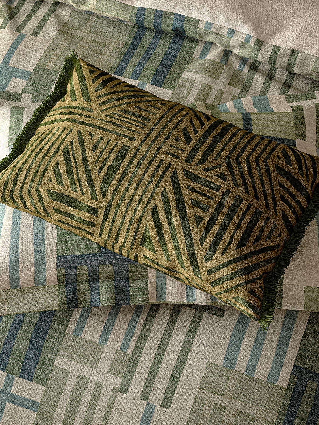 Image 5 of 5 of Harlequin Monolith Cover Set 100% Cotton Jade