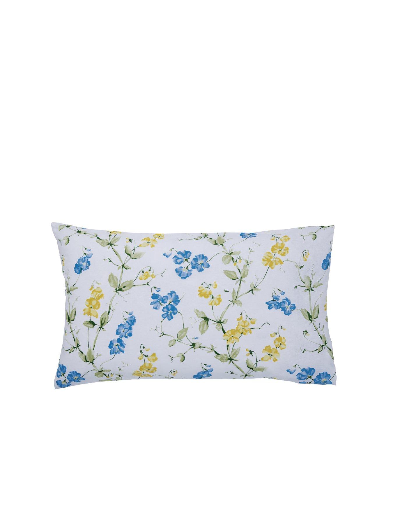Image 4 of 5 of Helena Springfield Sweetpea Print Cover Set 100% Cotton Blue