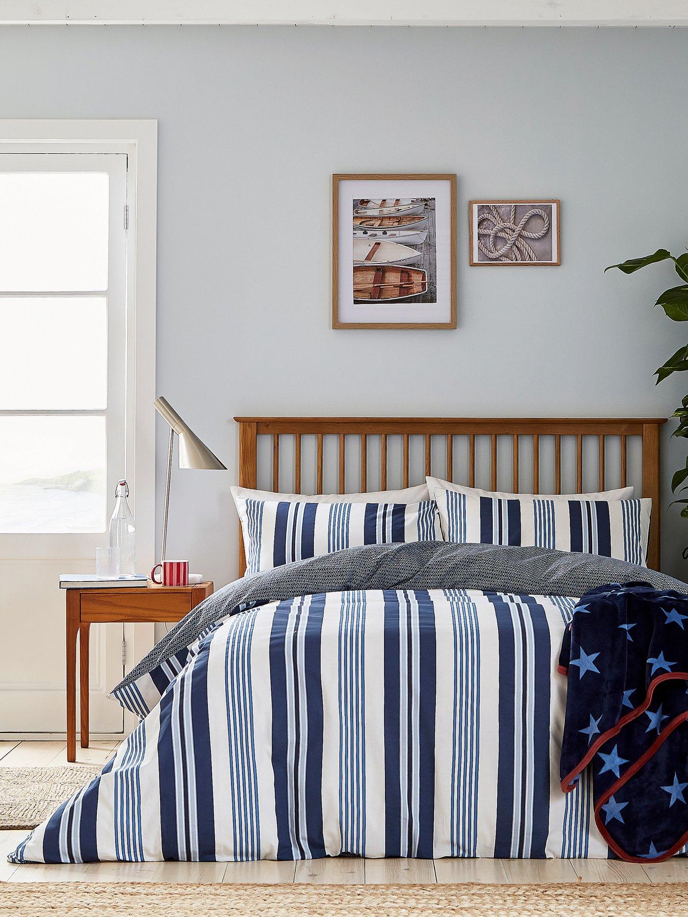 Helena Springfield Huntington Stripe Duvet Cover Set Blue