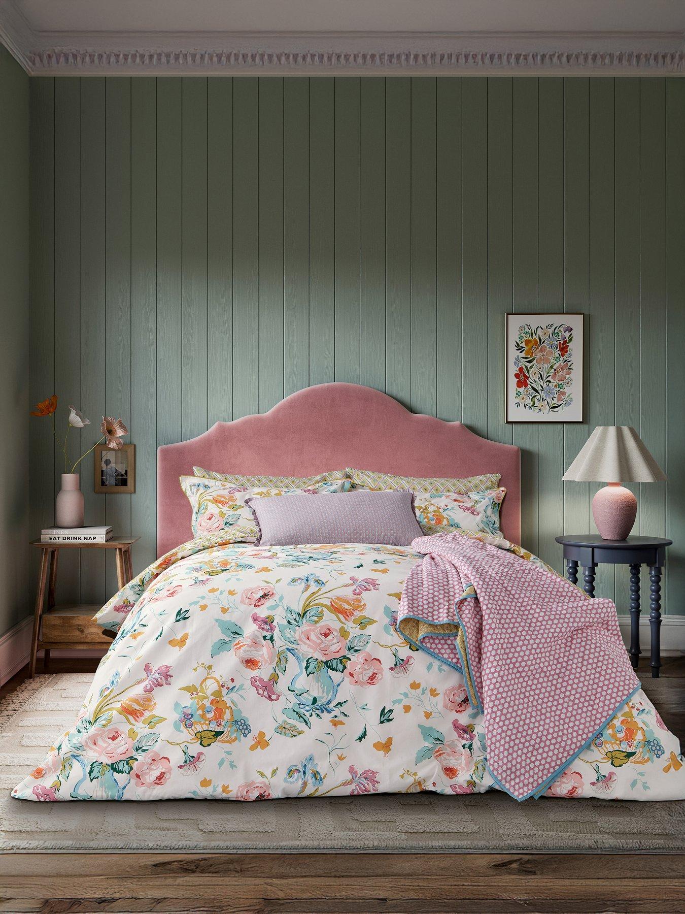 Land & Shore Bloom Cover Set 100% Cotton Multi