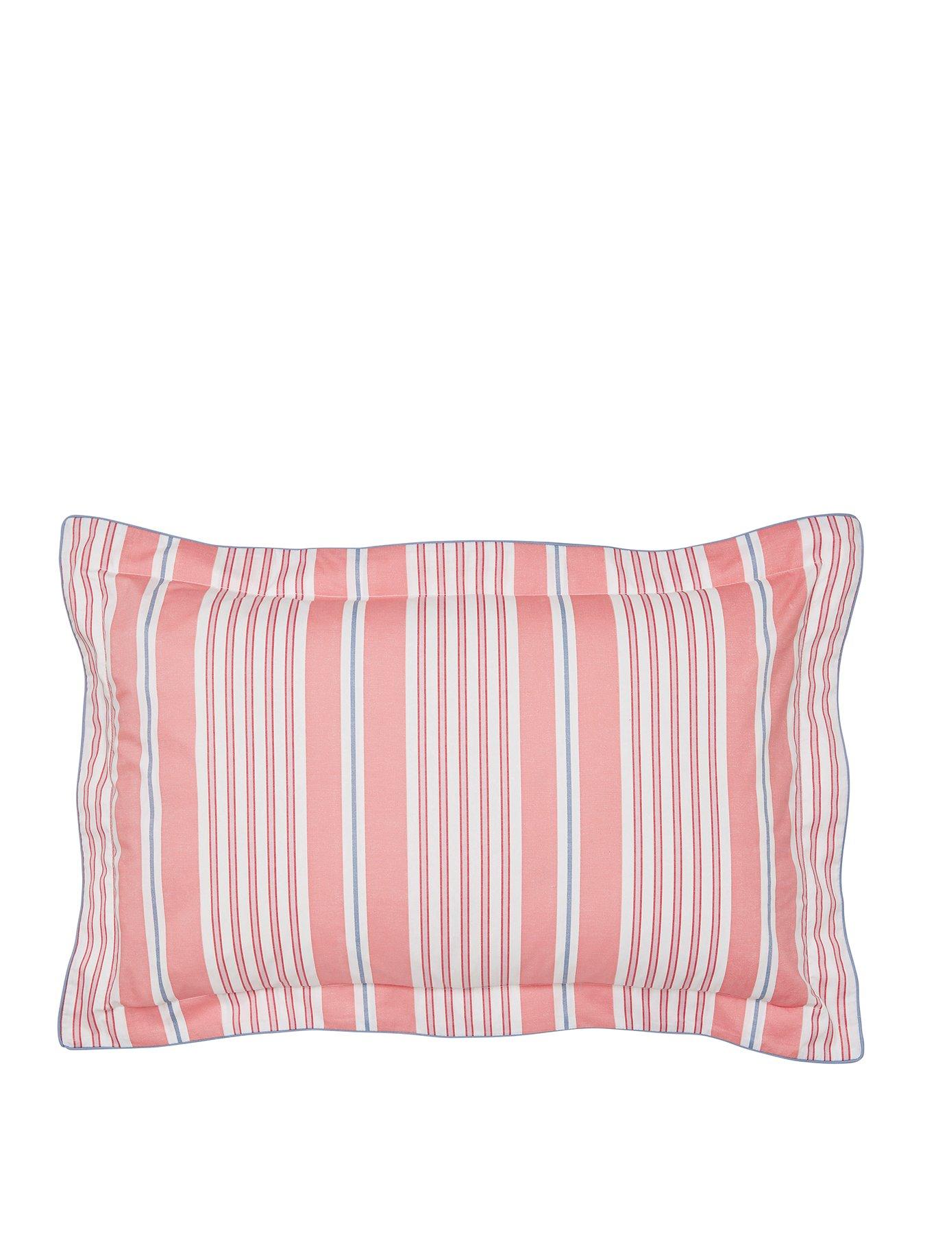 Image 2 of 5 of Joules Siesta Stripe Cover Set 100% Cotton Red