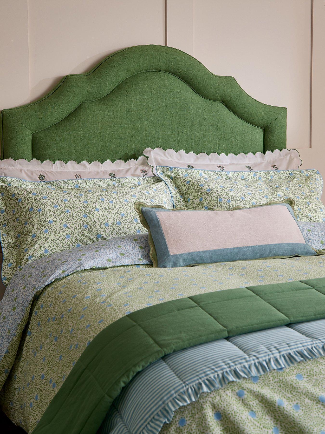 Joules Trailing Ditsy Duvet Cover Set Green