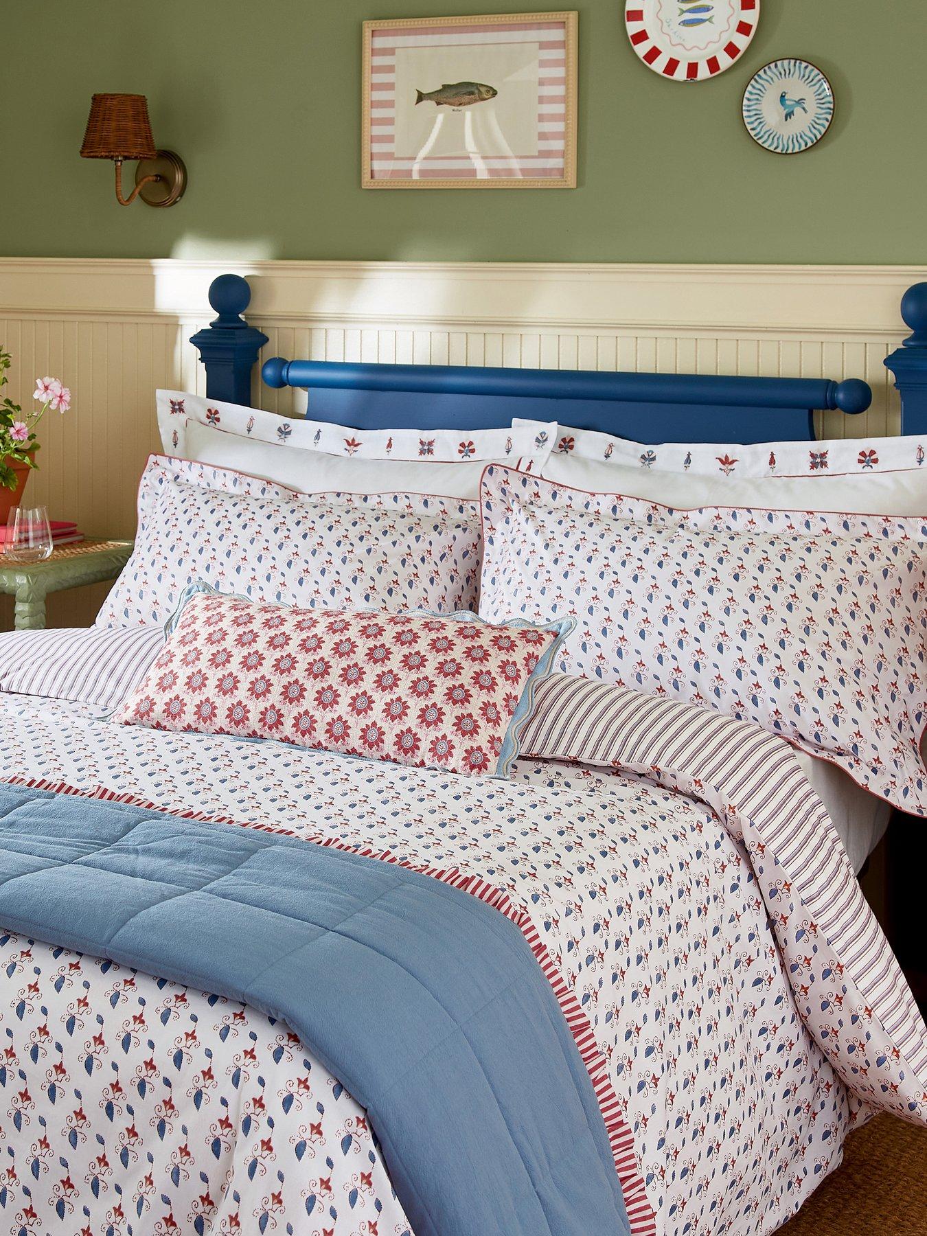 Joules Vanessa Cover Set 100% Cotton Red