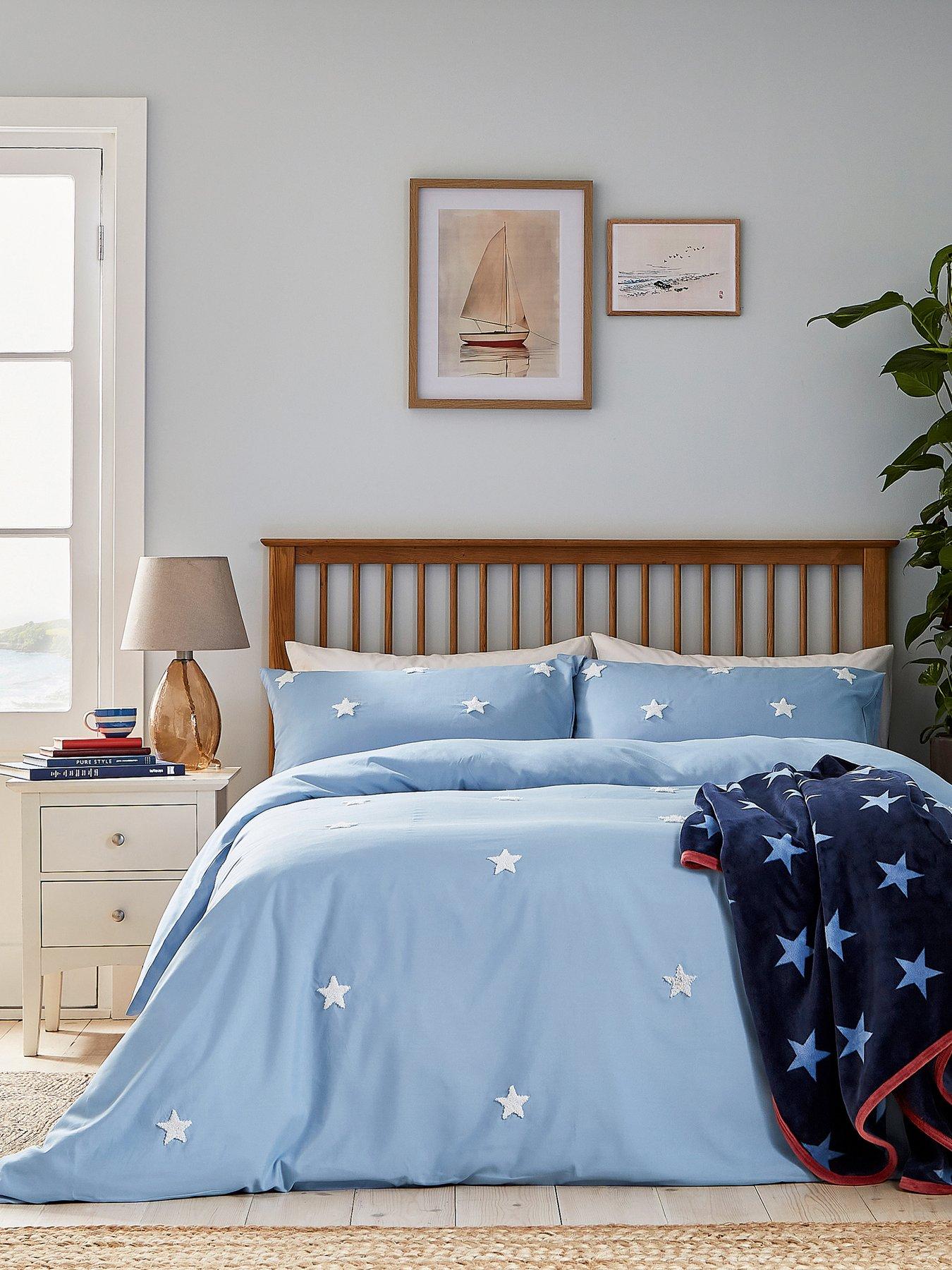 Helena Springfield Tufted Star Duvet Cover Set Silver