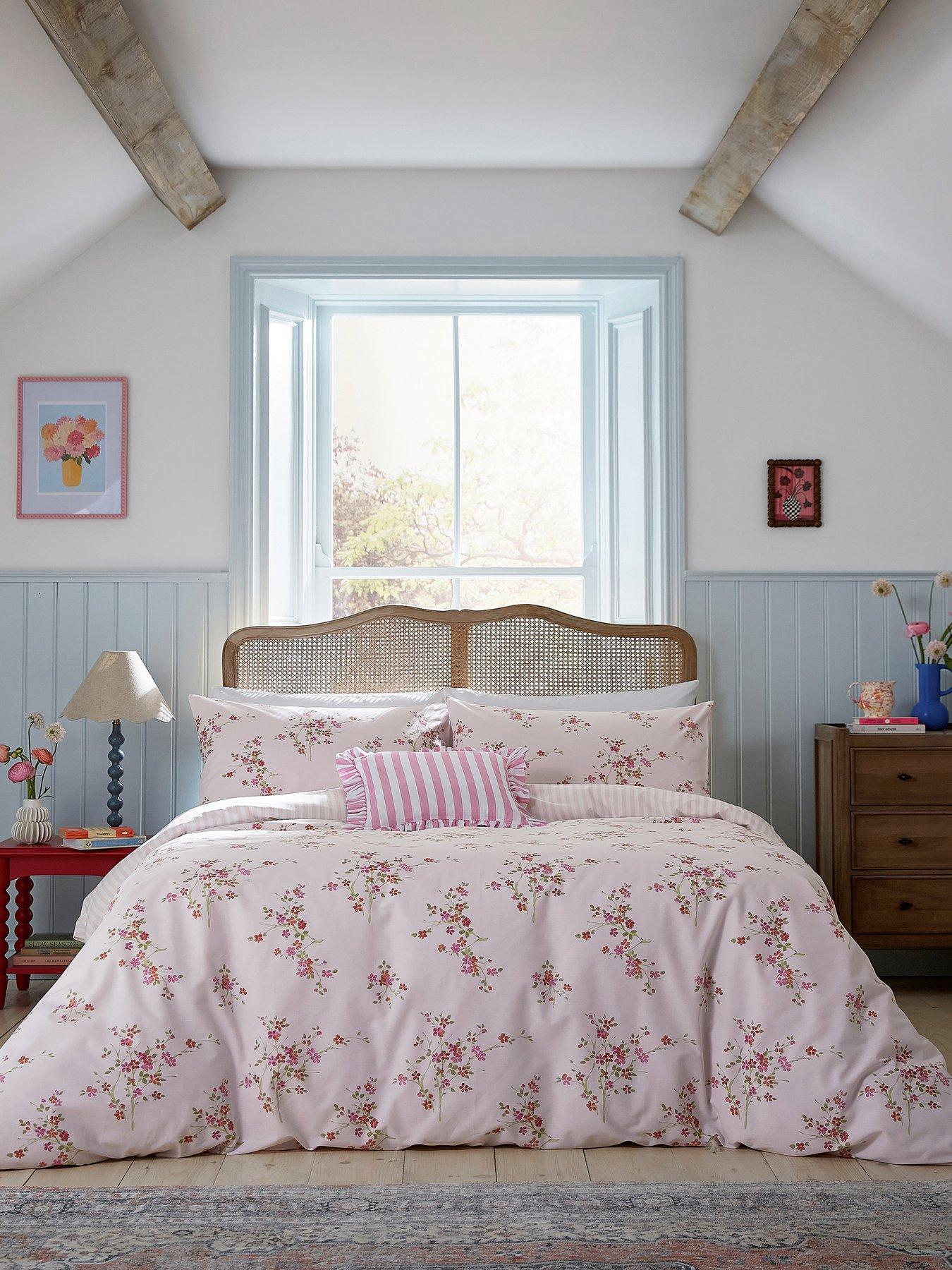 Helena Springfield Blossom - Print Cover Set 100% Cotton Pink