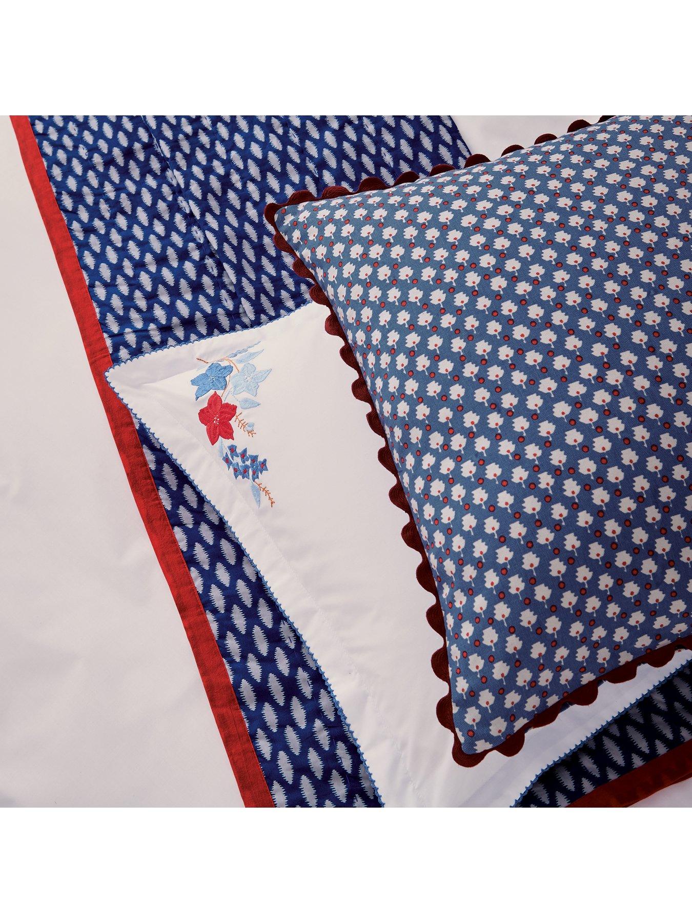 Image 4 of 4 of Land & Shore Fia Cover Set 100% Cotton Blue / Red