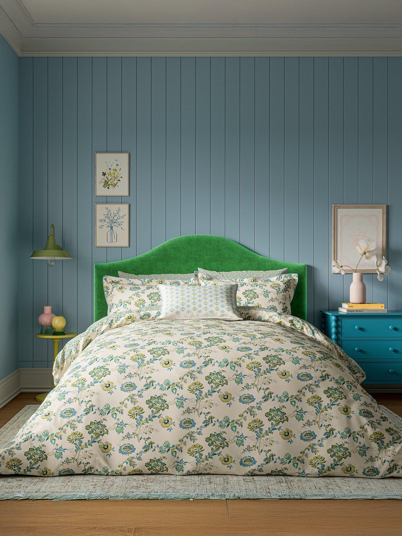 Land & Shore Orchard Cover Set 100% Cotton Green