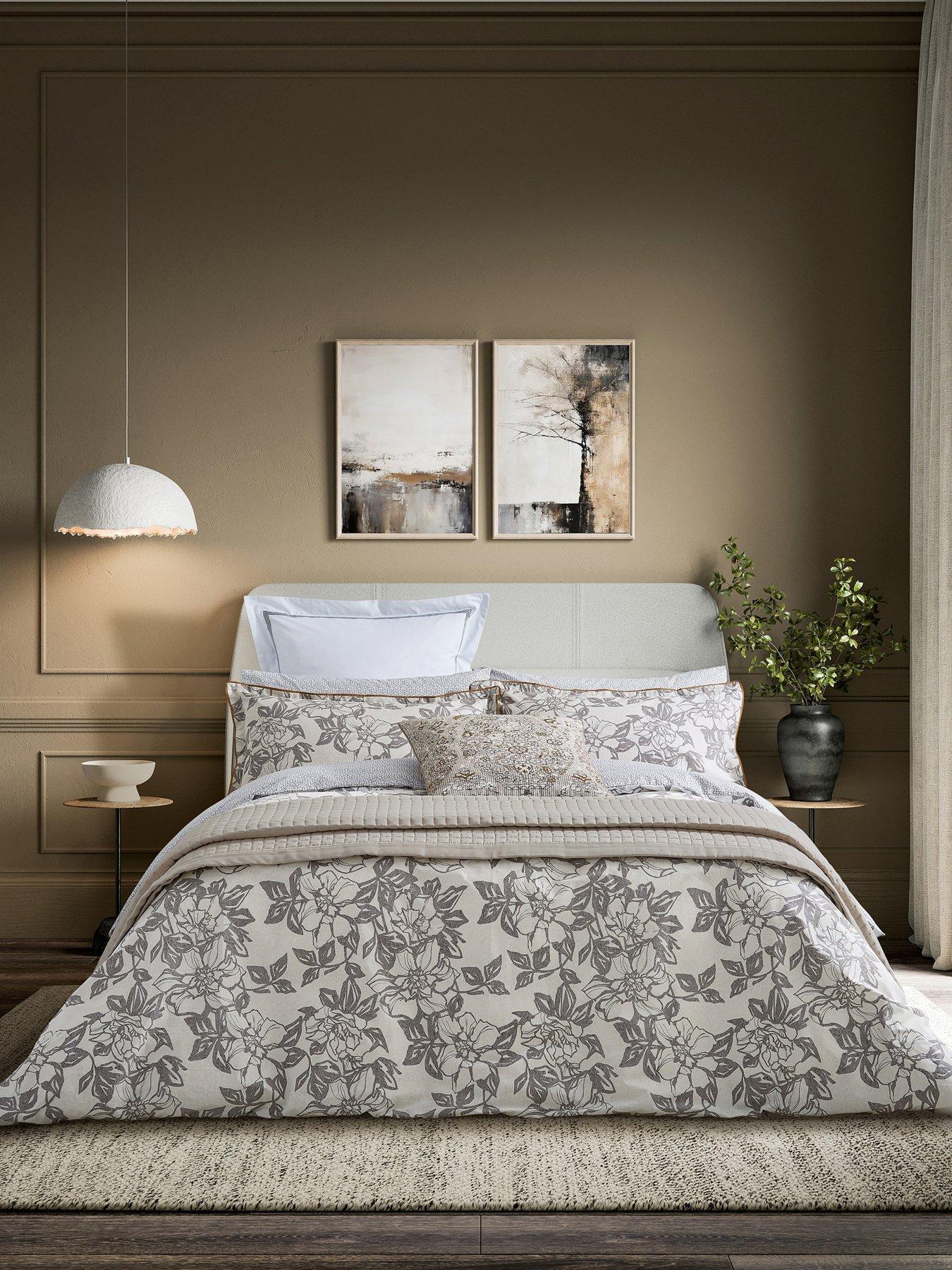 Bedeck of Belfast Maira Duvet Cover Set Warm Grey