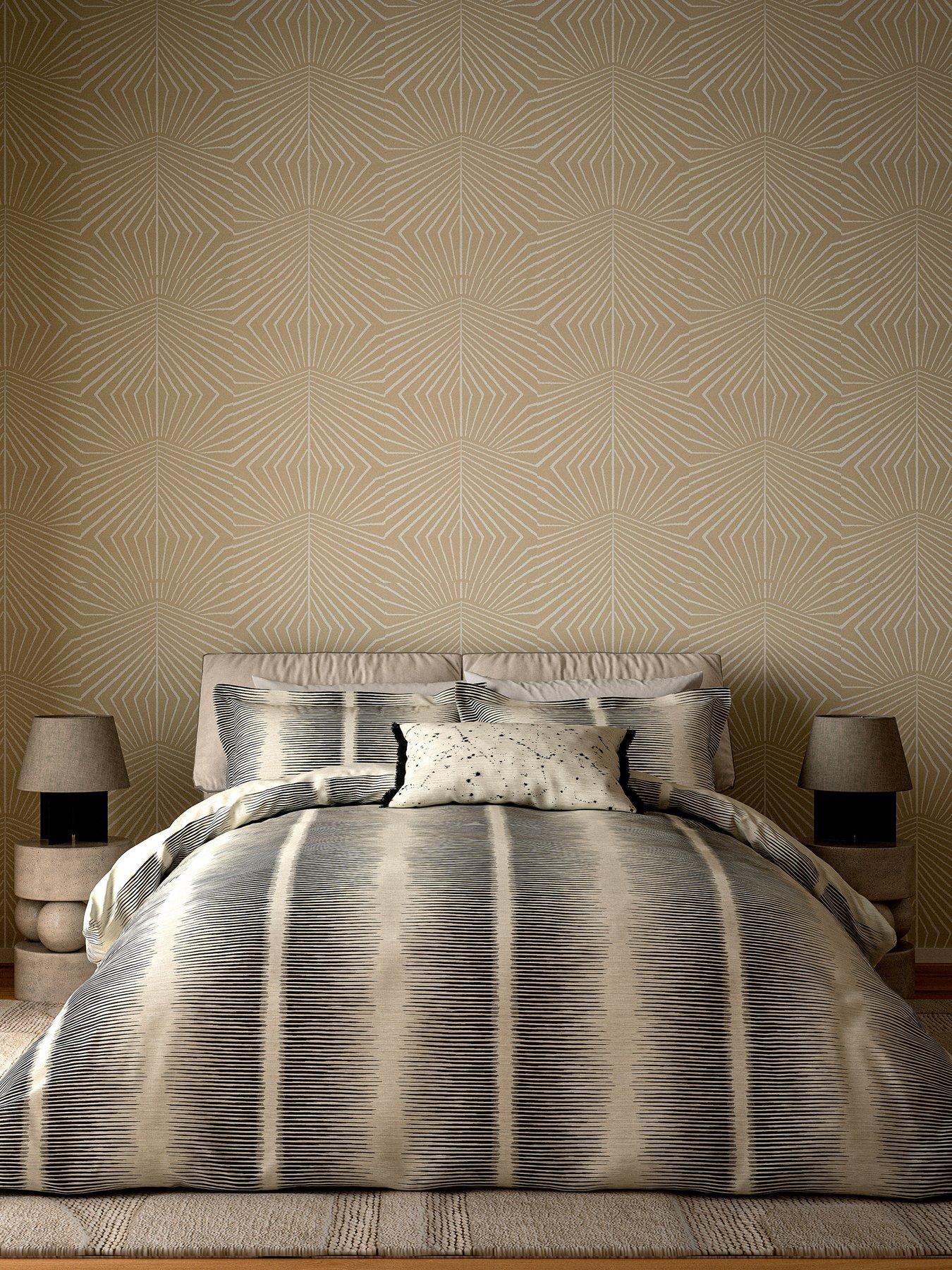 Harlequin Chaco Cover Set 100% Cotton Charcoal