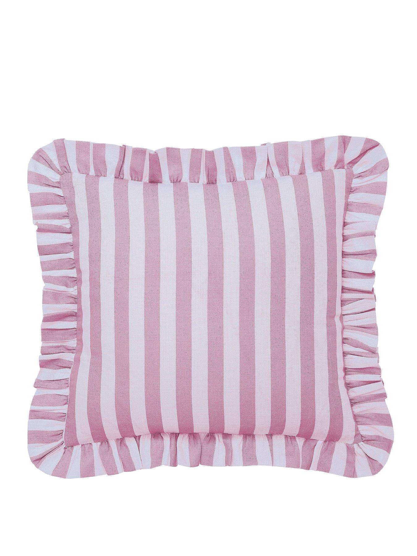 Image 2 of 4 of Helena Springfield Candy Stripe Cushion Pink