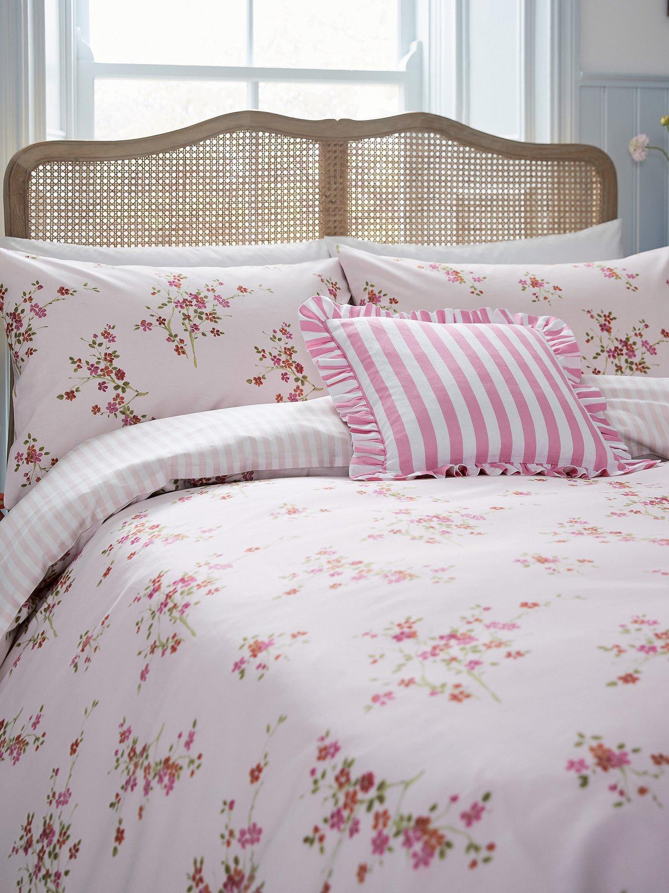 Image 3 of 4 of Helena Springfield Candy Stripe Cushion Pink