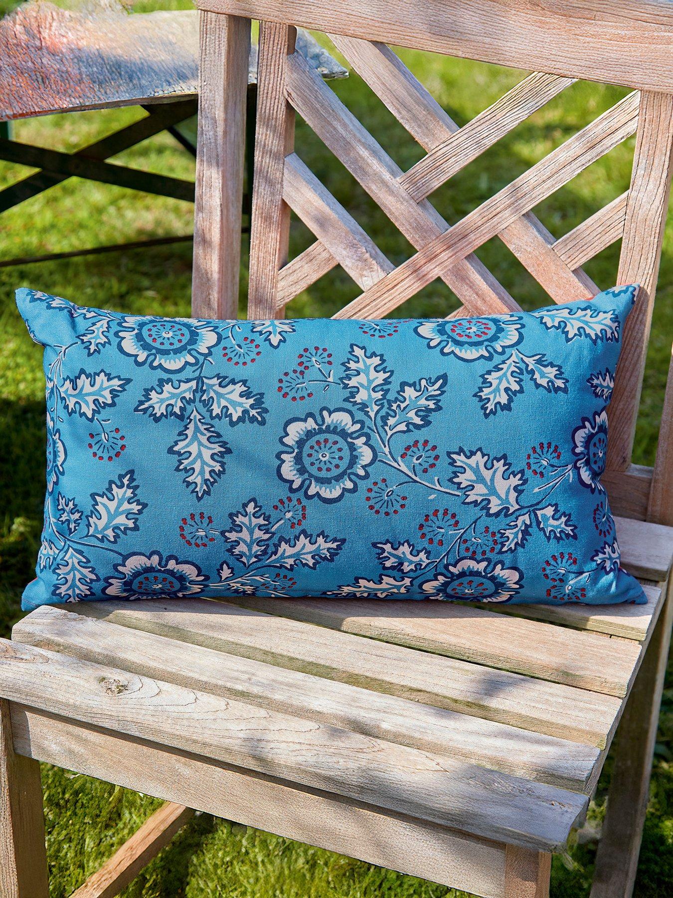 Land & Shore River Outdoor Cushions 50X30Cm Blue / Red