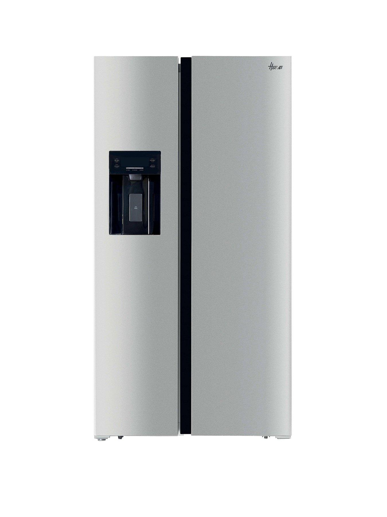 Hoover HOSS3T918EIXK Non-Plumbed Water & Ice American Fridge Freezer - Inox - E Rated