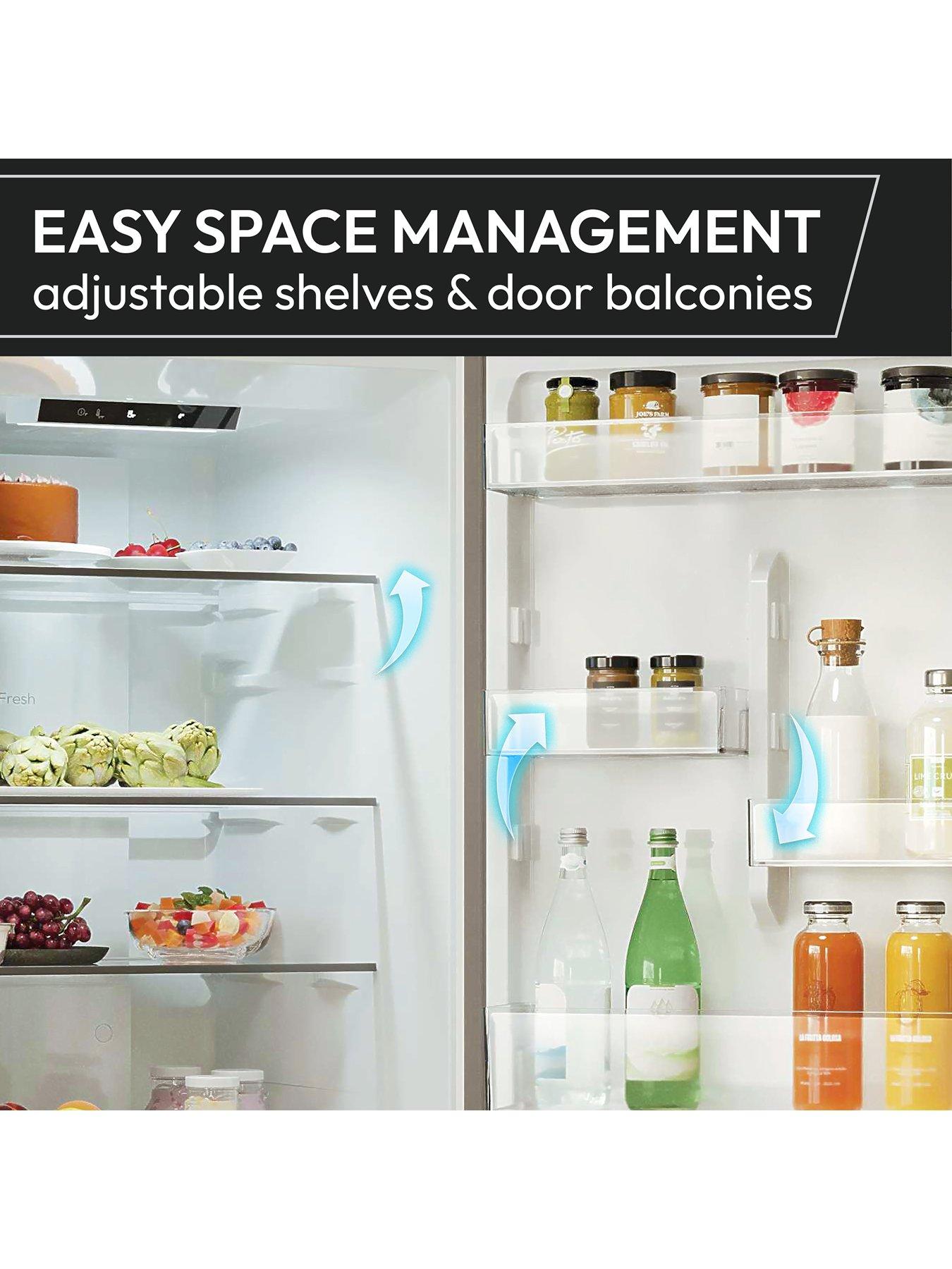Image 4 of 7 of Hoover HOSS3T918EIXK Non-Plumbed Water &amp; Ice American Fridge Freezer - Inox - E Rated