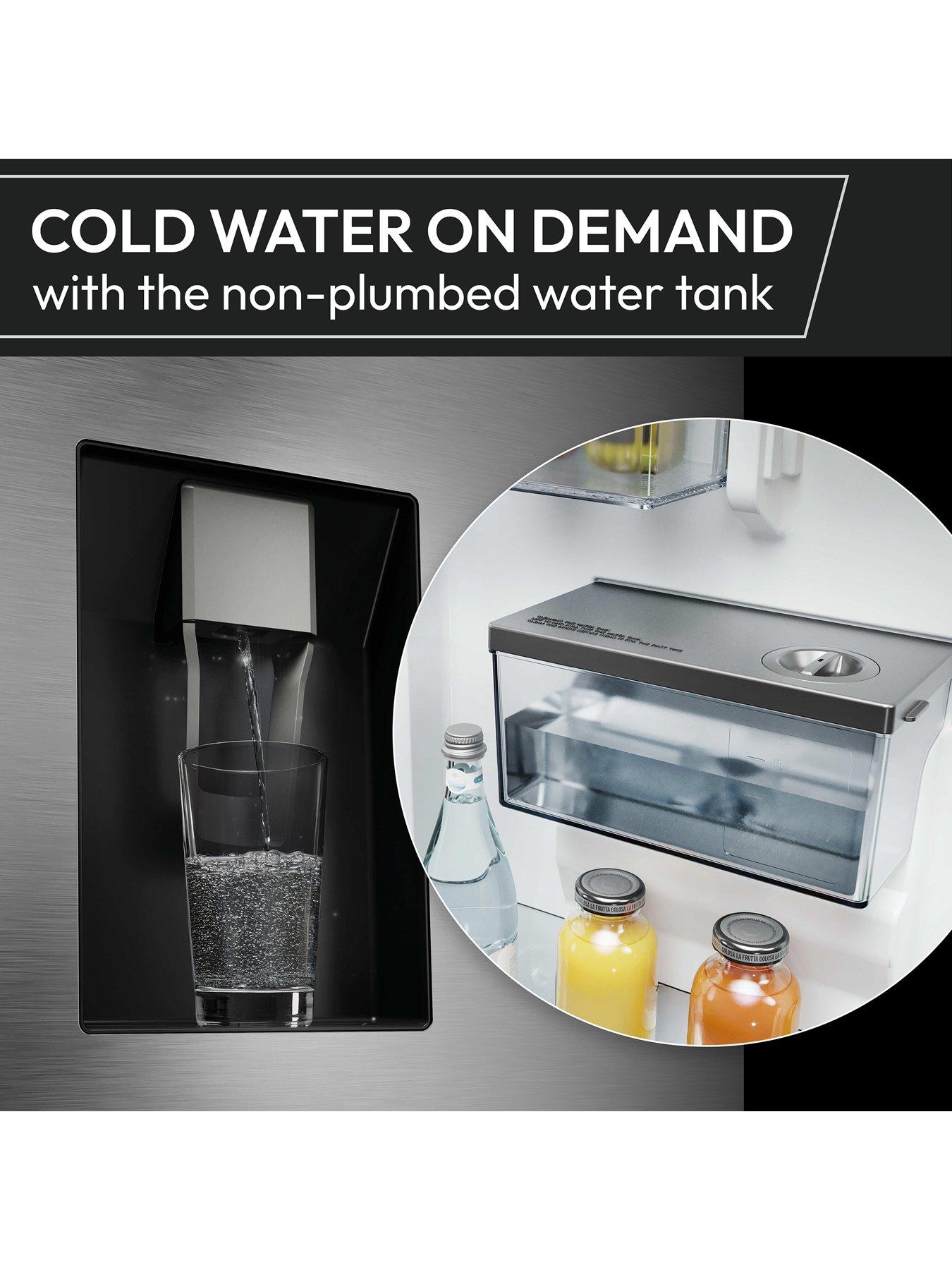 Image 5 of 7 of Hoover HOSS3T918EIXK Non-Plumbed Water &amp; Ice American Fridge Freezer - Inox - E Rated