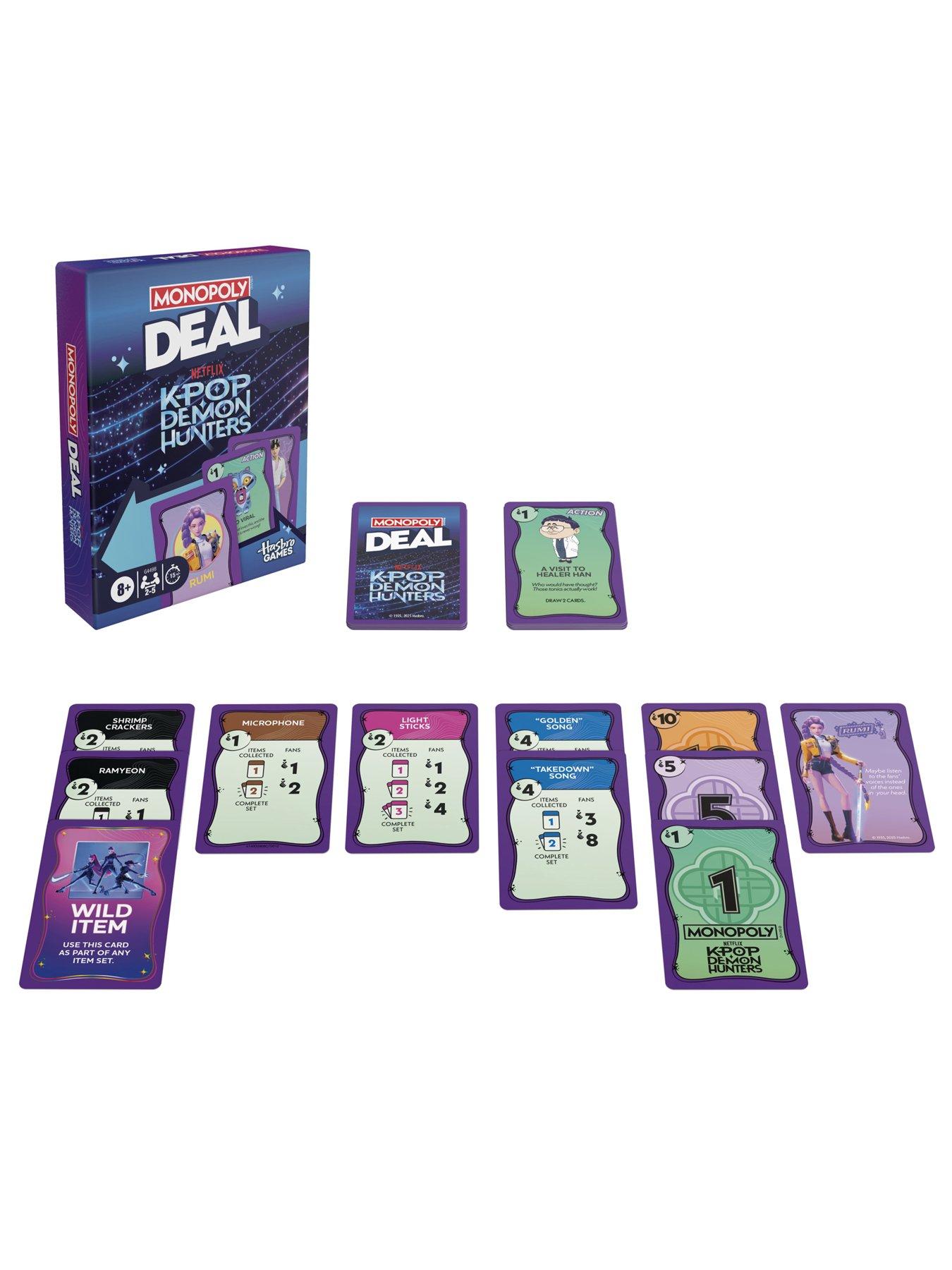 Image 2 of 7 of Monopoly KPOP Demon Hunters Monopoly Deal