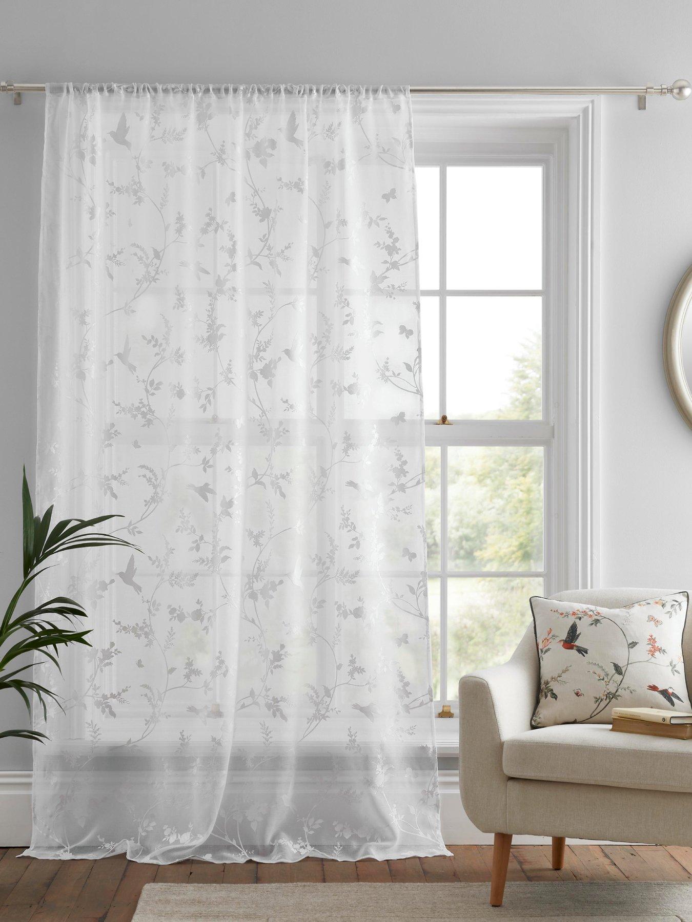 Image 1 of 3 of Dreams & Drapes Darnley Floral Print Voile Panel