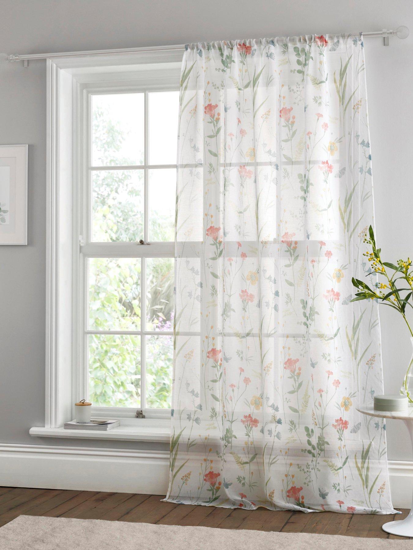 Dreams & Drapes: Spring Glade Voile Panel In Multi