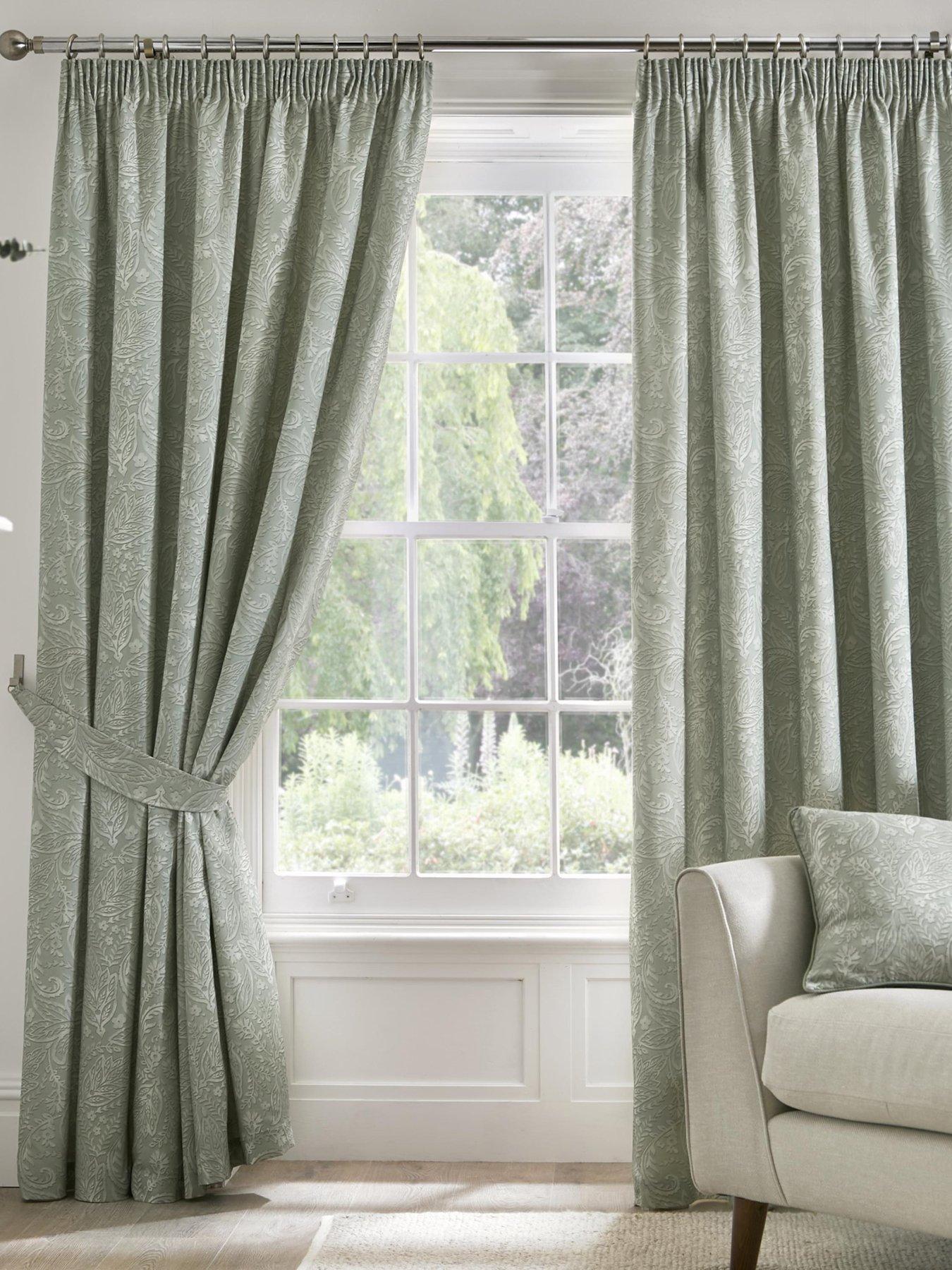 Dreams & Drapes: Aveline Pencil Pleat Curtains In Green