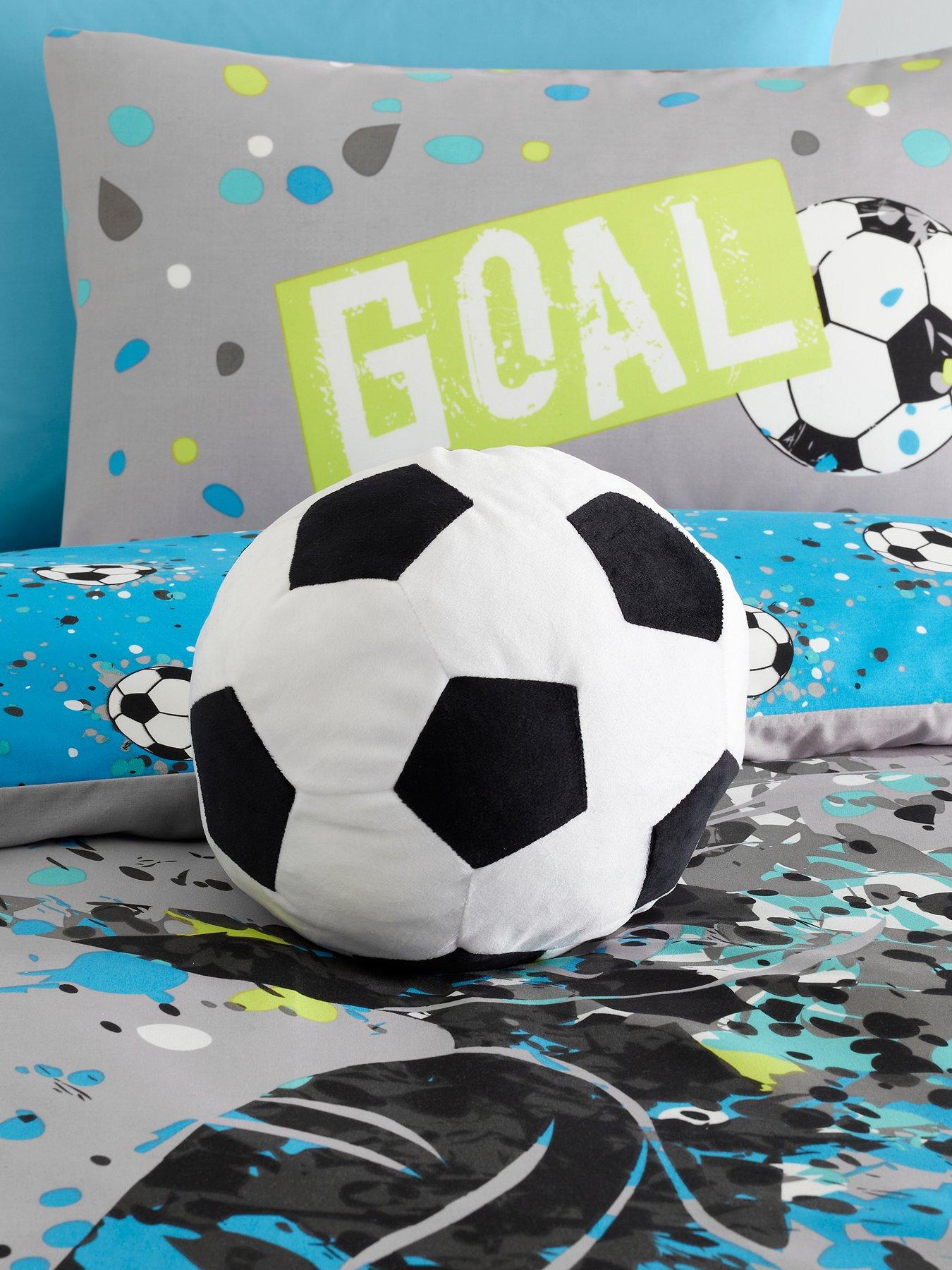 Bedlam: Football Shaped Cushion In Black One Size