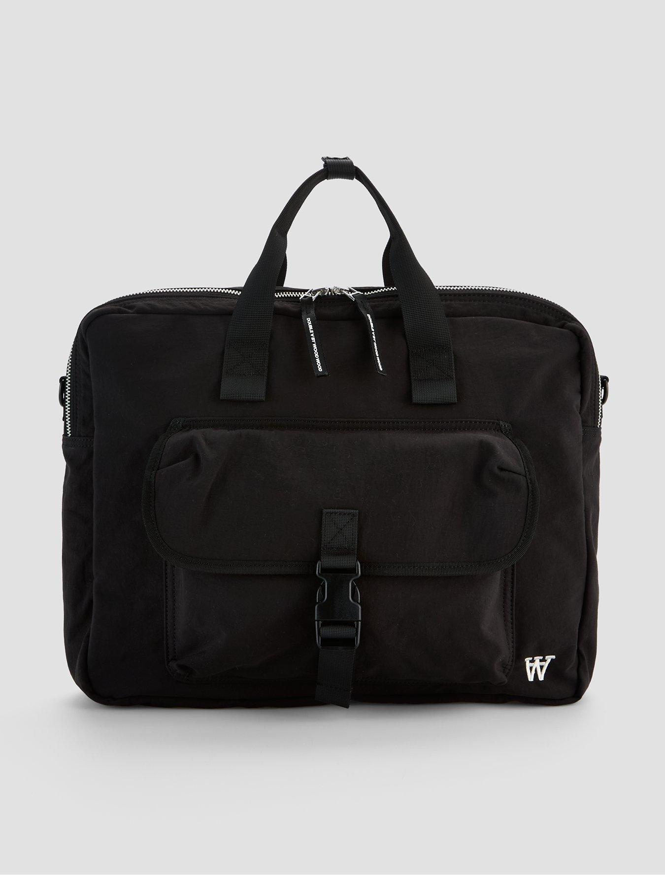 Double A by Wood Wood Shoulder Crossbody Bag - Black