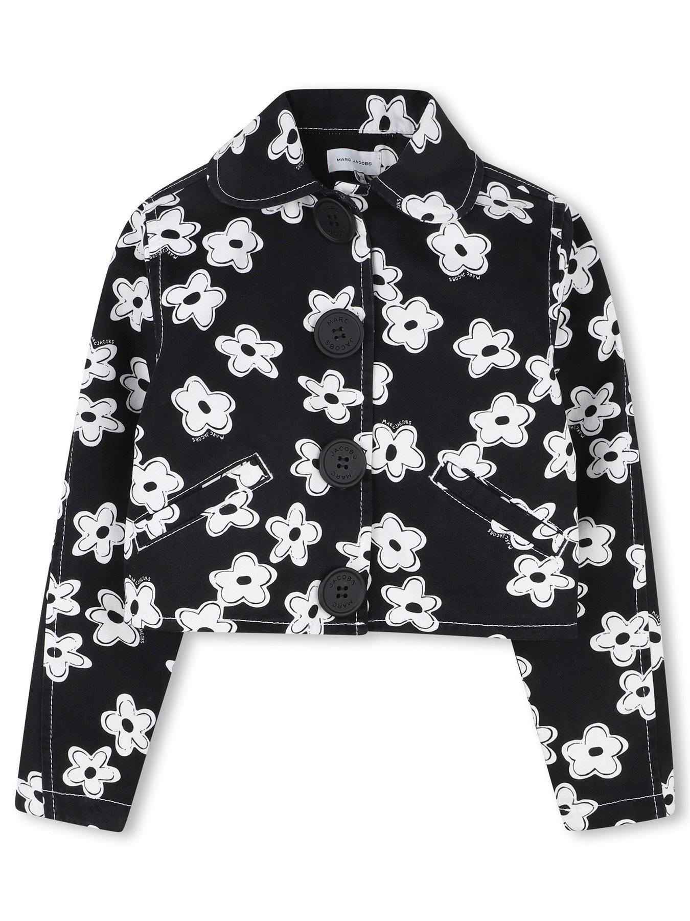 Image 2 of 4 of MARC JACOBS Girls Daisy Denim Jacket - Black