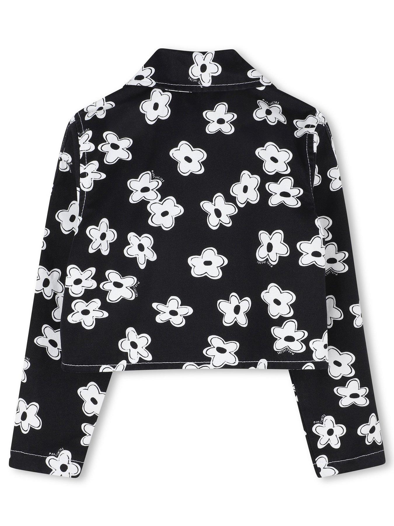 Image 3 of 4 of MARC JACOBS Girls Daisy Denim Jacket - Black