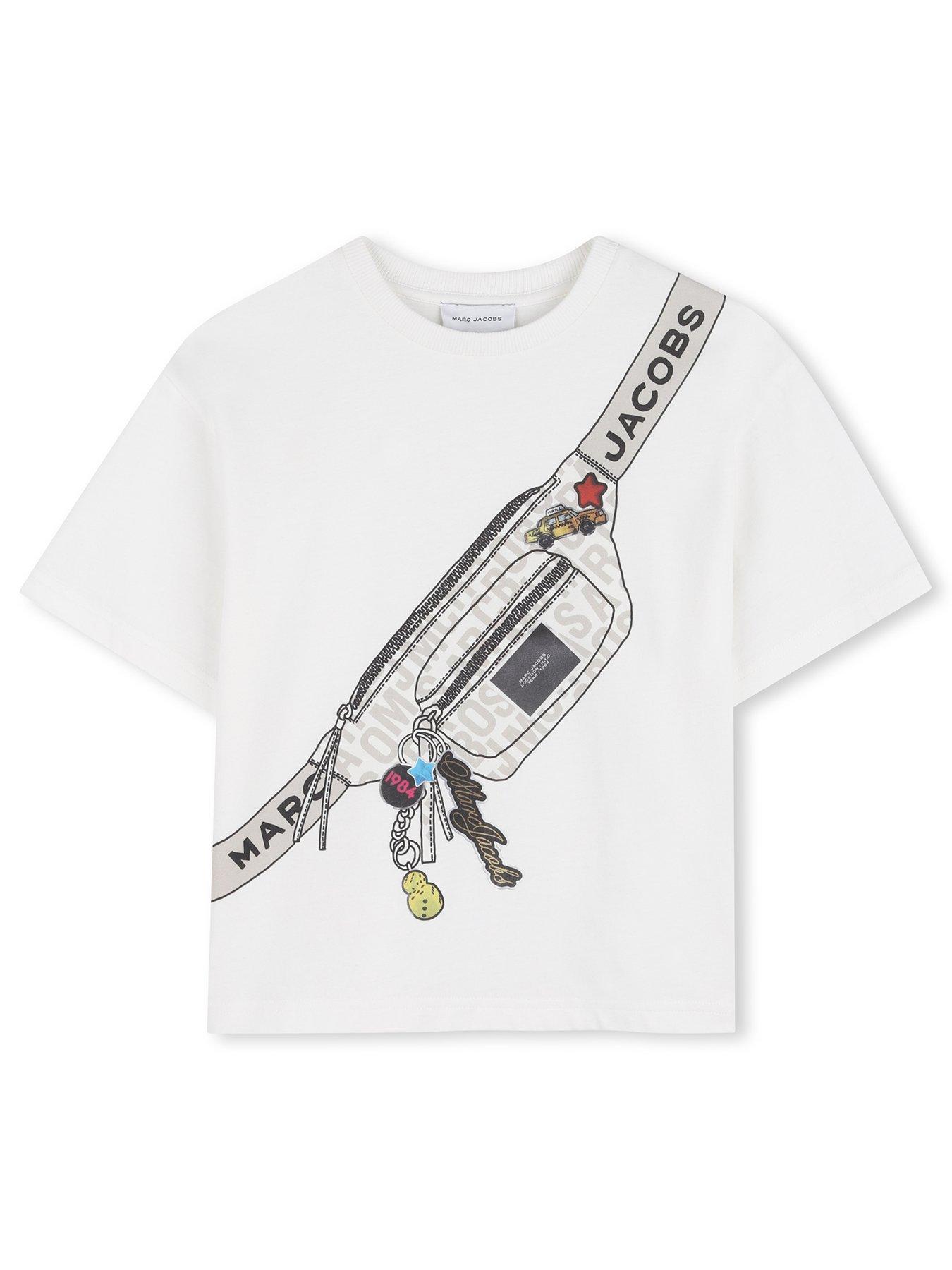 MARC JACOBS Boys Charm Bag Short Sleeve T-shirt - Ivory
