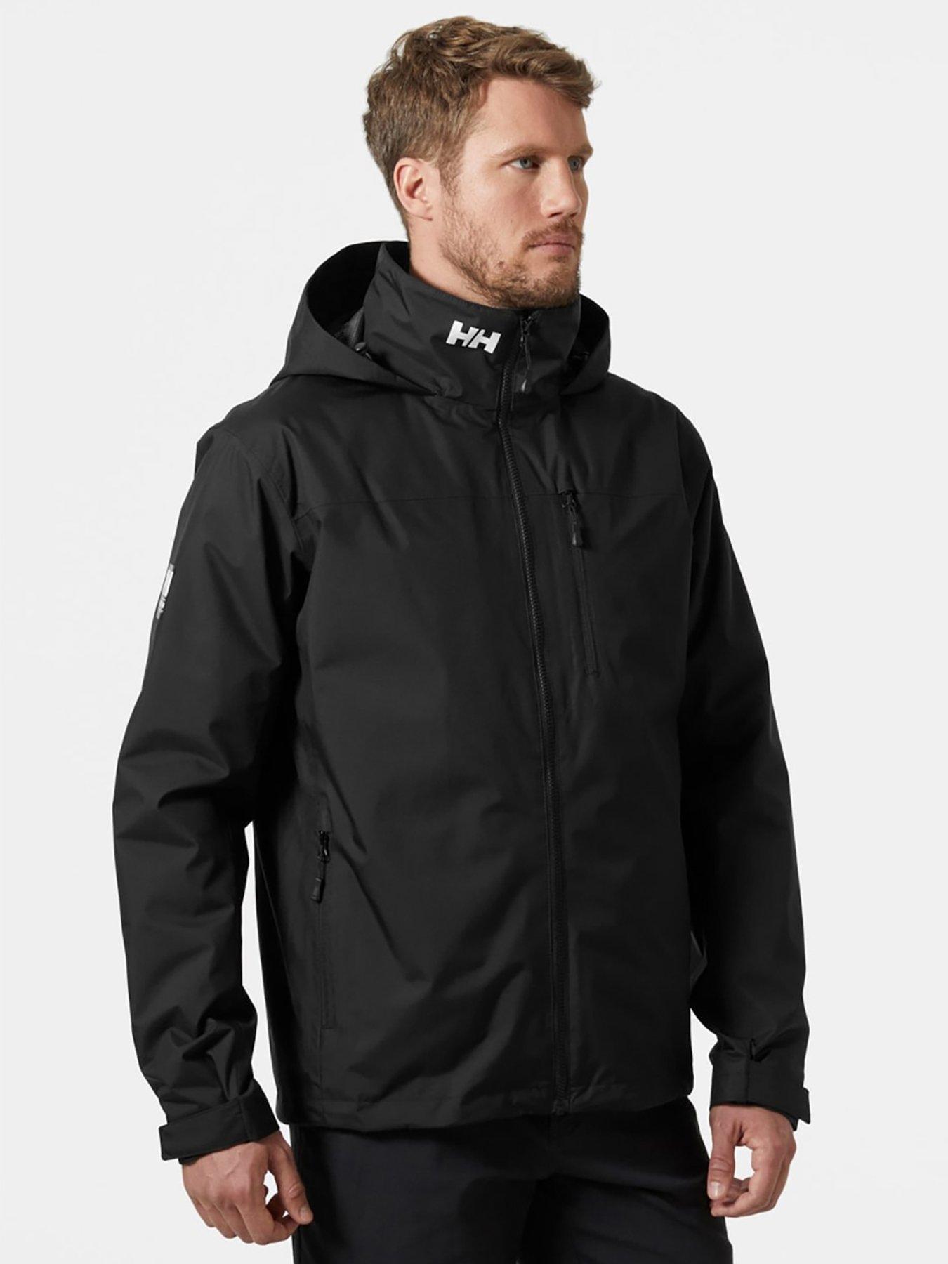 Helly Hansen Mens Crew Hooded Midlayer Jacket 2 -black