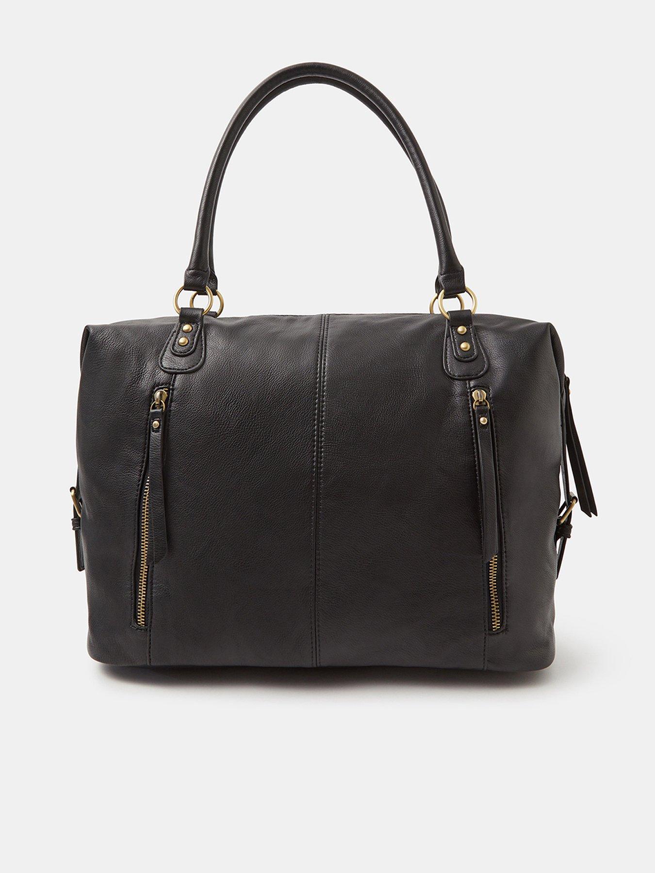 Accessorize Double Zip Front Shoulder Bag