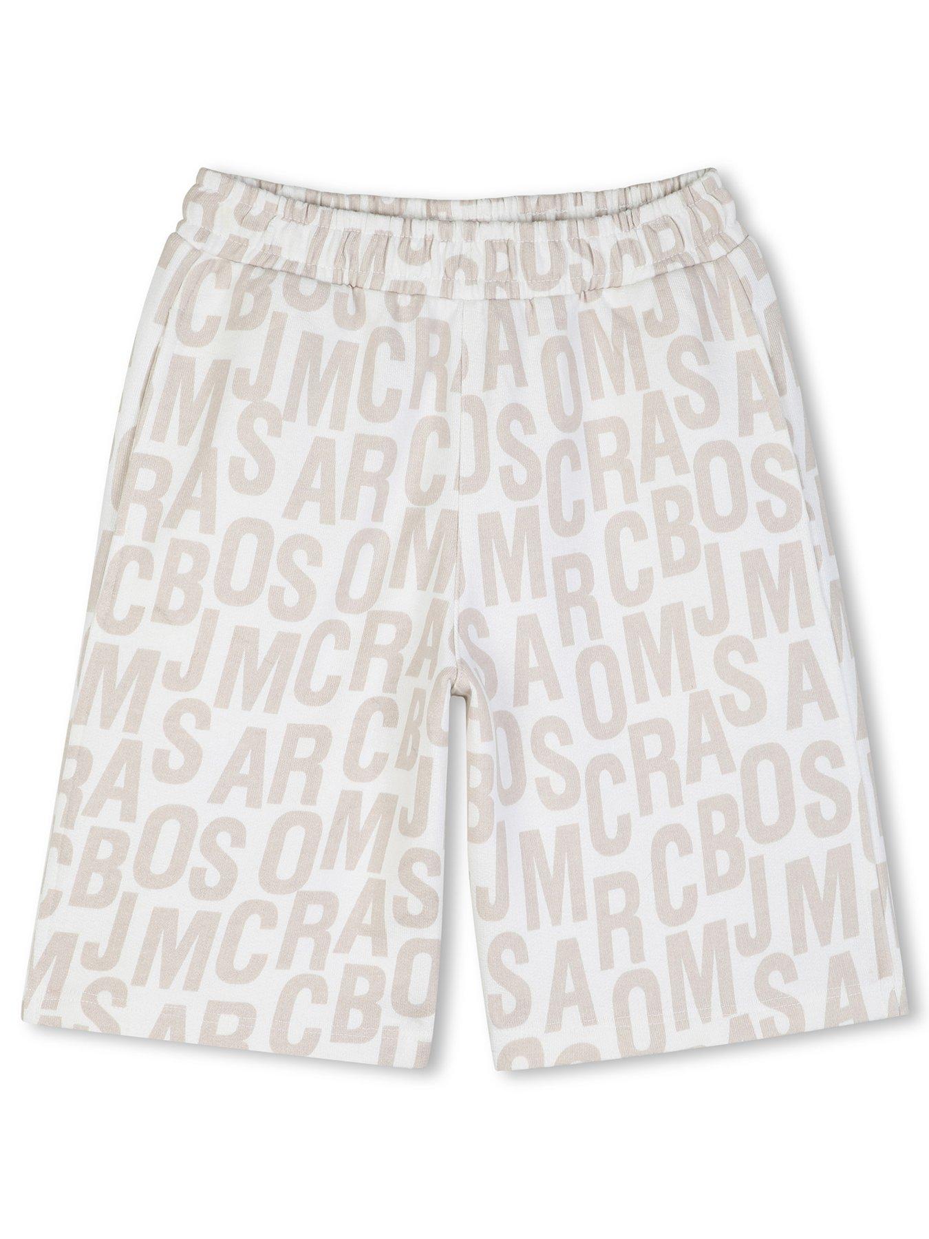 MARC JACOBS Boys Mongram Print Shorts - Ivory