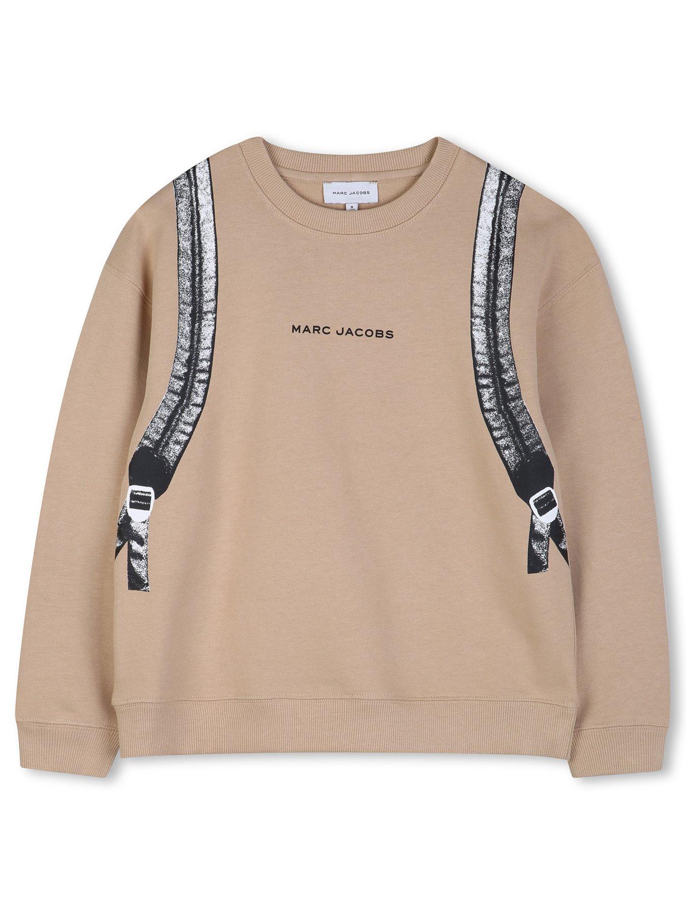 MARC JACOBS Boys Backpack Print Sweat Top - Beige